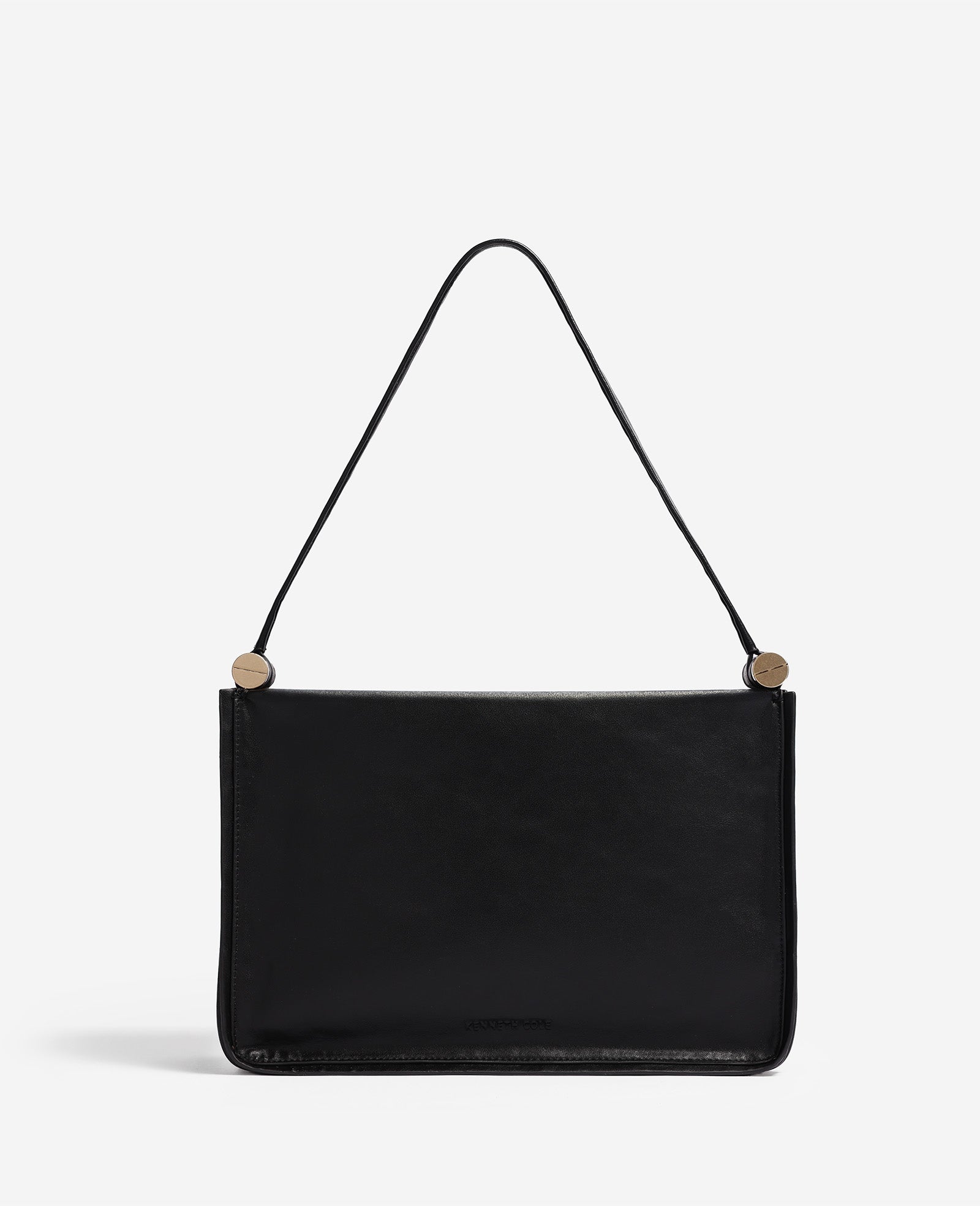Kenneth Cole Reaction Bags Highline Floral Stud Large Top Handle Bag borsa nera grande in pelle