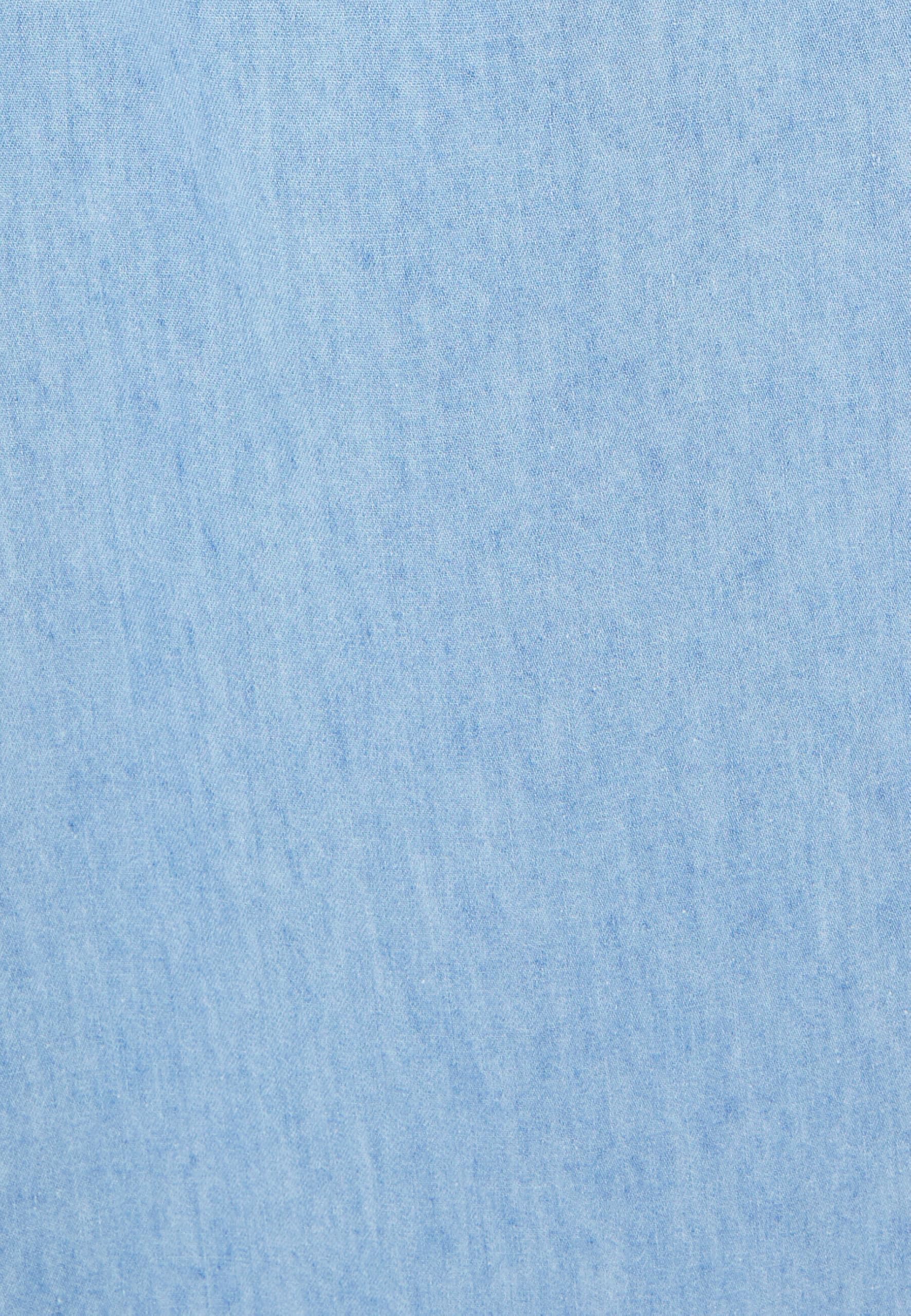 Damart Prêt-à-porter gonna chambray Blu Denim Pastello 54 ampia