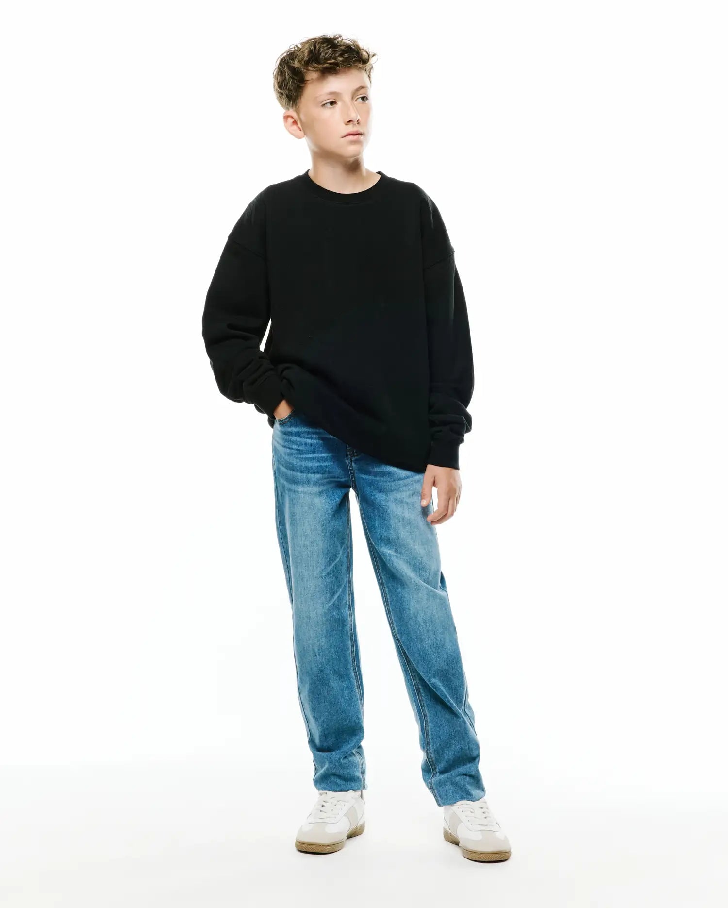 Psycho Bunny Kids Sweatshirts & Hoodies Cedrick felpa nera oversize