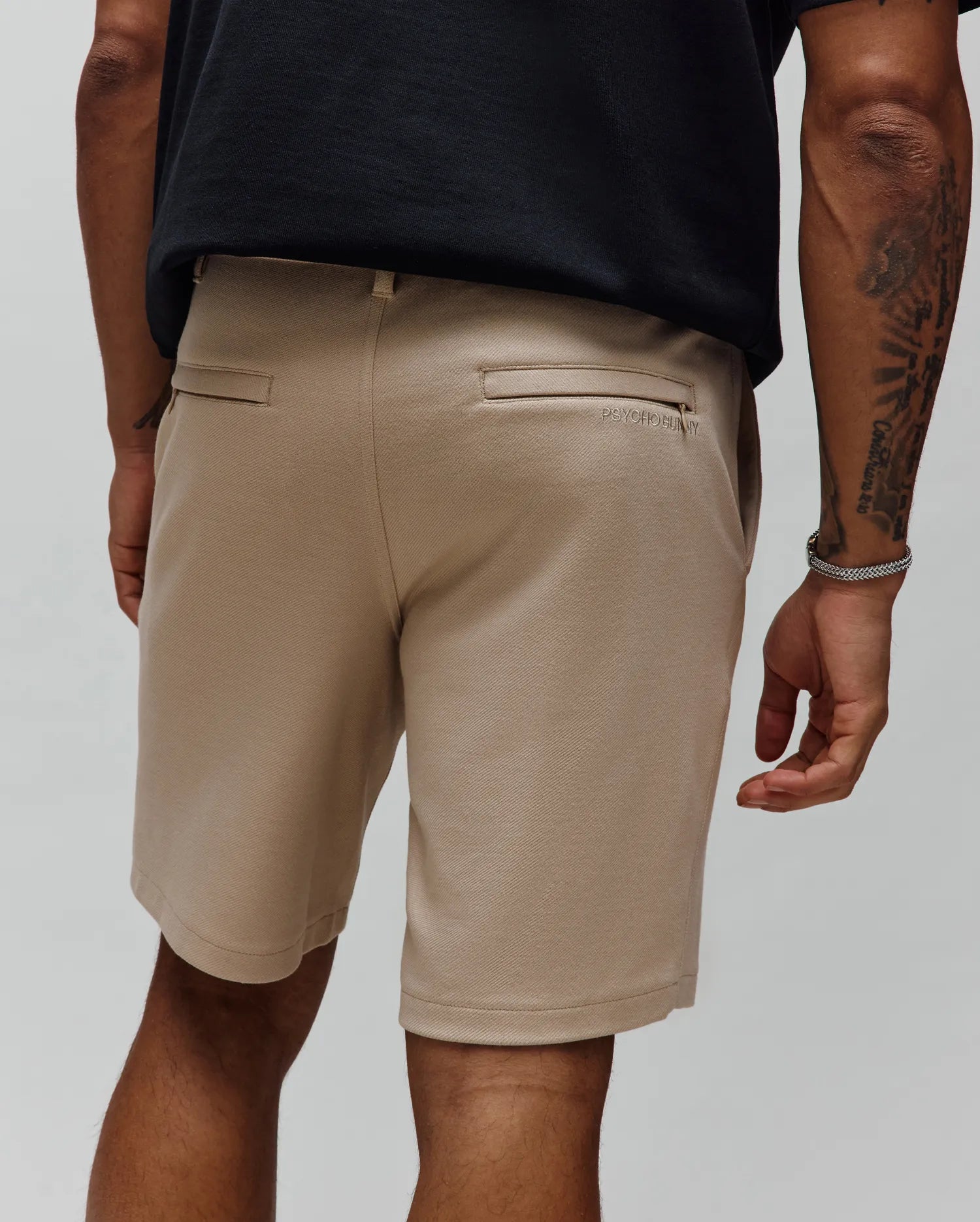 Psycho Bunny Men's Shorts Shiro Twill Short 8 1/2" 213 Oxford Tan regular