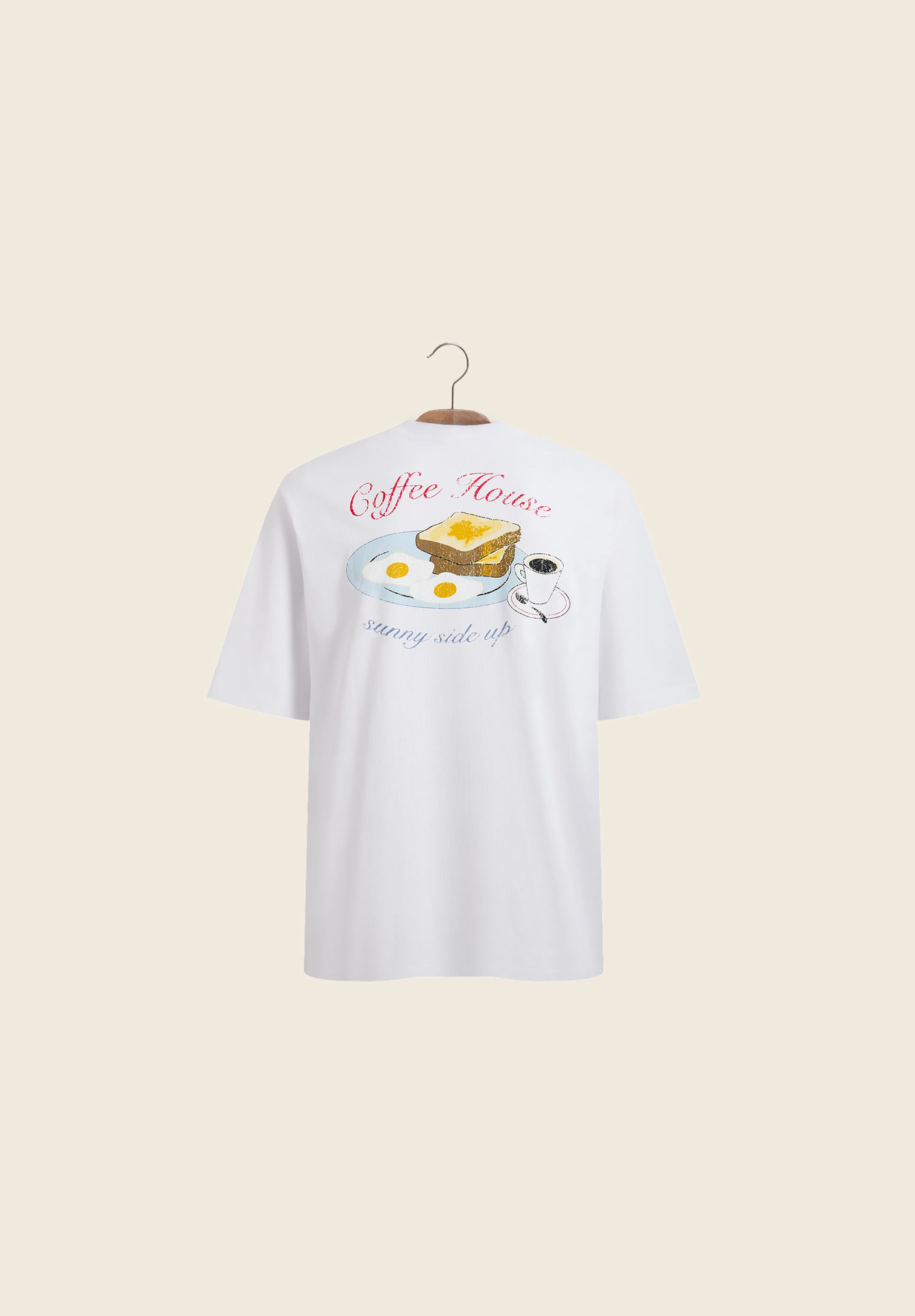 House Of Sunny Womens Tops SUNNY SIDE UP TEE maglietta in cotone biologico