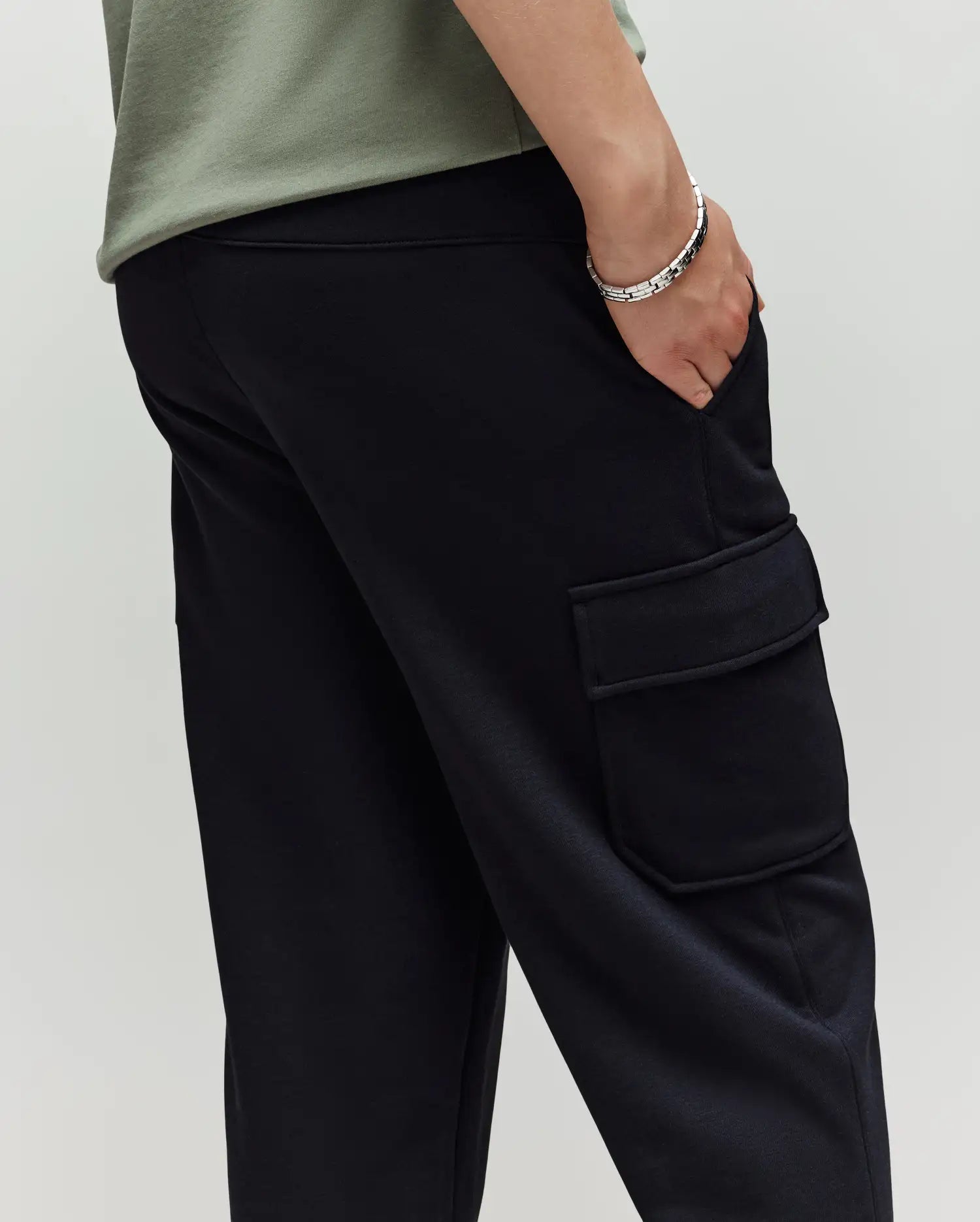 Psycho Bunny Kids Bottoms Nash Cargo Sweatpant KB0800004 Pantaloni cargo neri