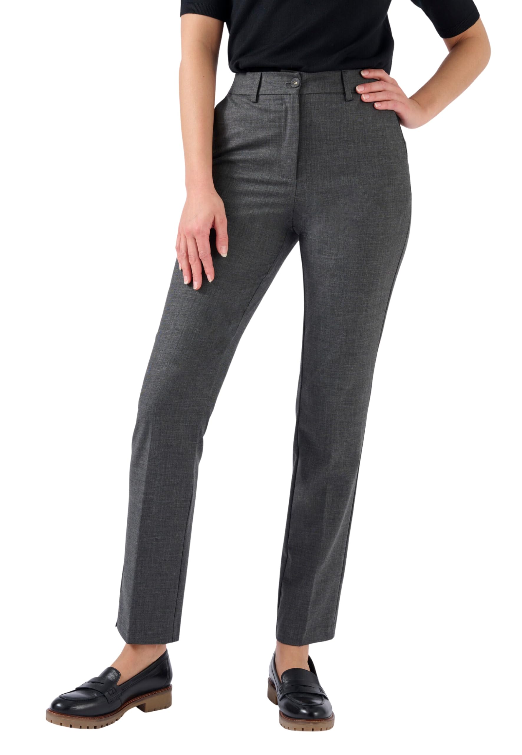 Damart Prêt-à-porter Pantaloni Sigaretta misto lana donna grigi
