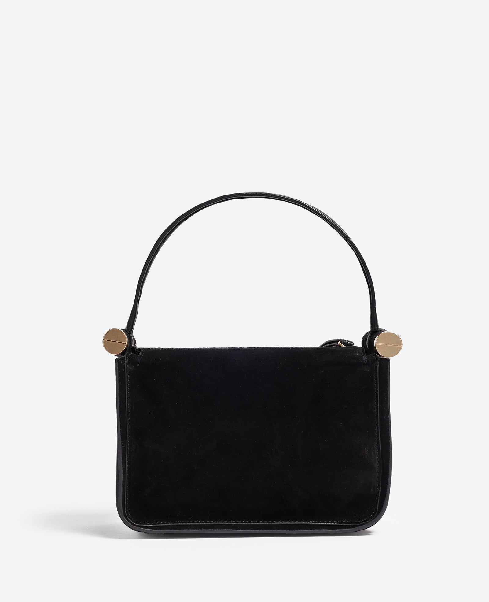 Kenneth Cole Reaction Highline Small Suede Top Handle Bag borsa nera