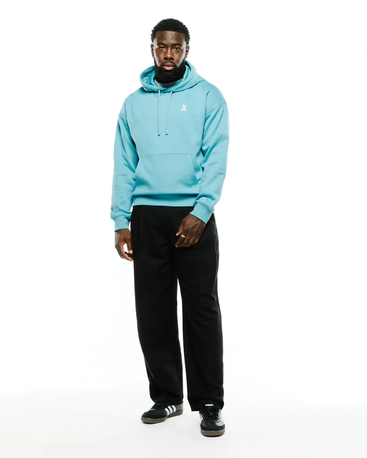 Psycho Bunny Men's Sweatshirts & Hoodies Terrence felpa con cappuccio blu XXS–XXXL