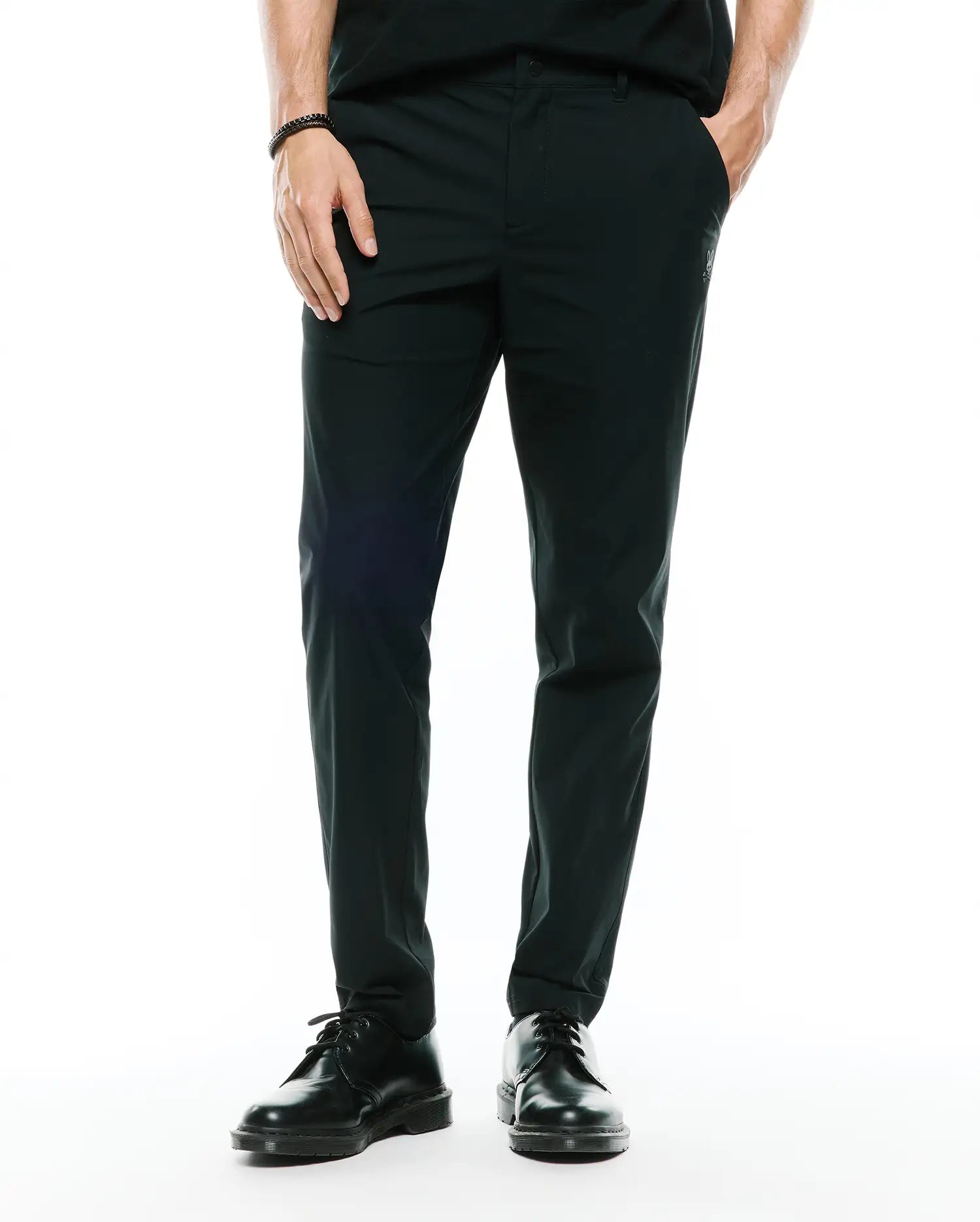 Psycho Bunny Men's Pants Edward 10K pantaloni neri 29-40 elasticizzati