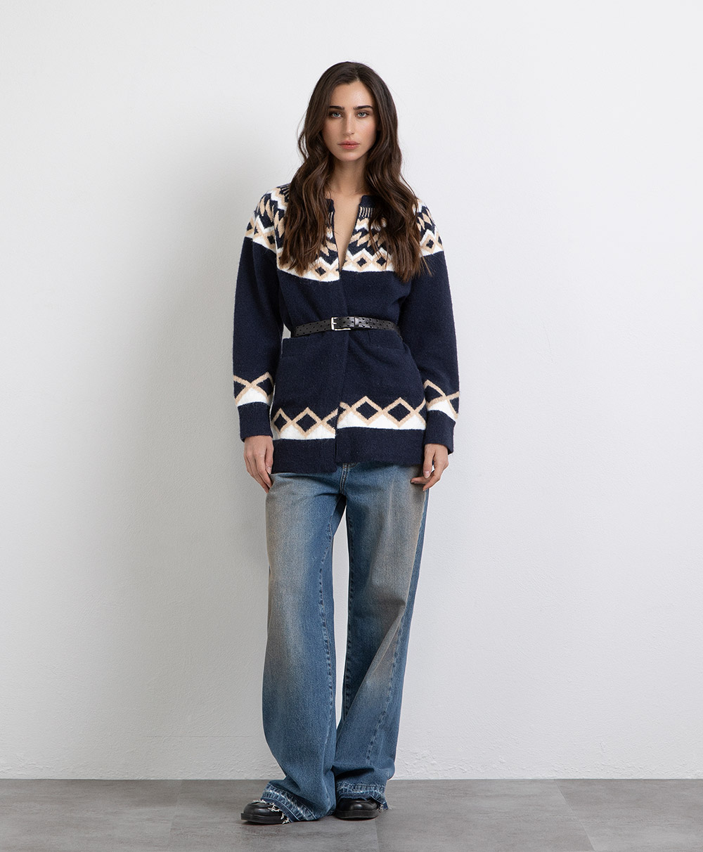 Markup Donna Maglieria Cardigan over lurex