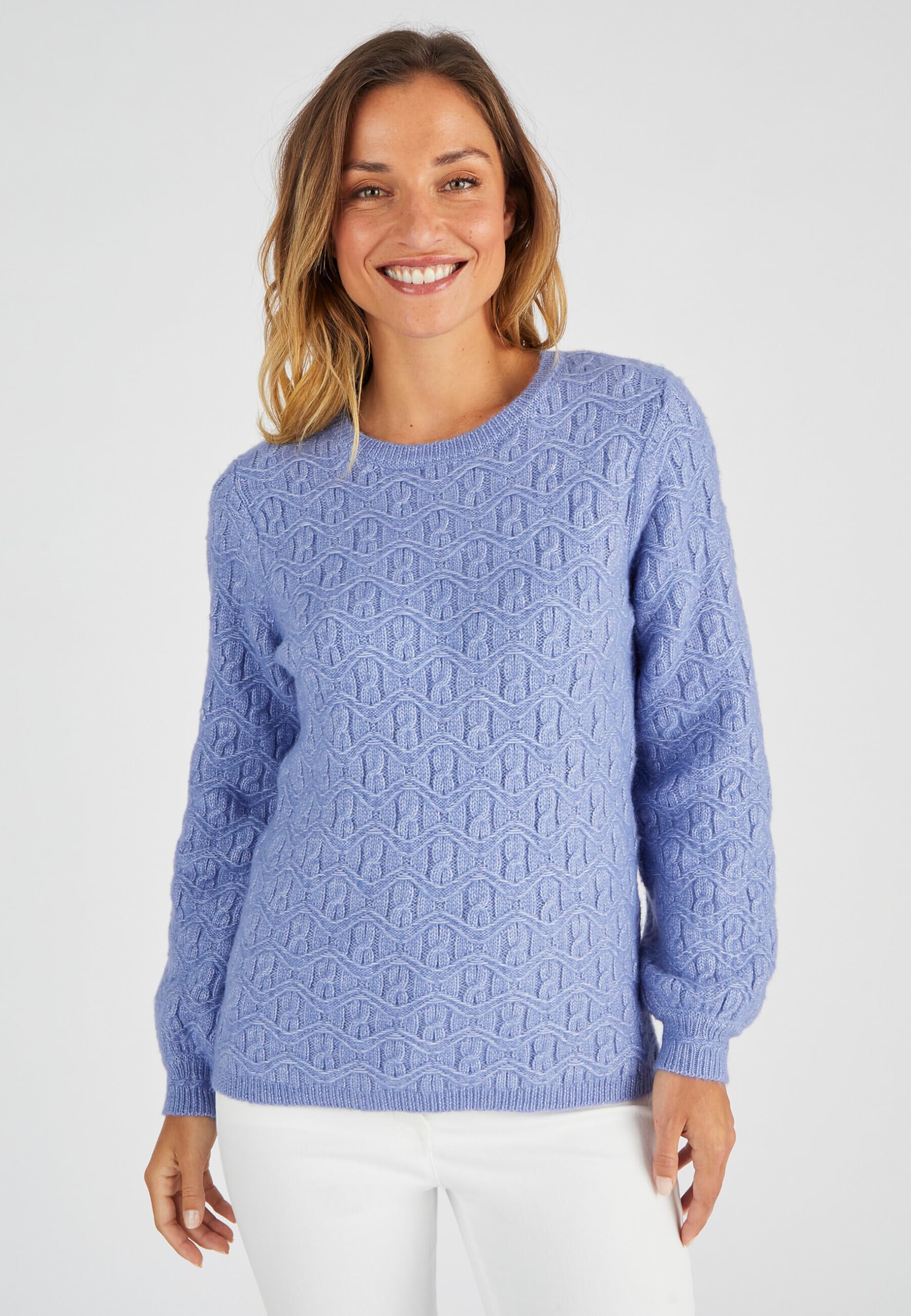 Damart Thermolactyl Maglione Maglia Fantasy blu 38-40