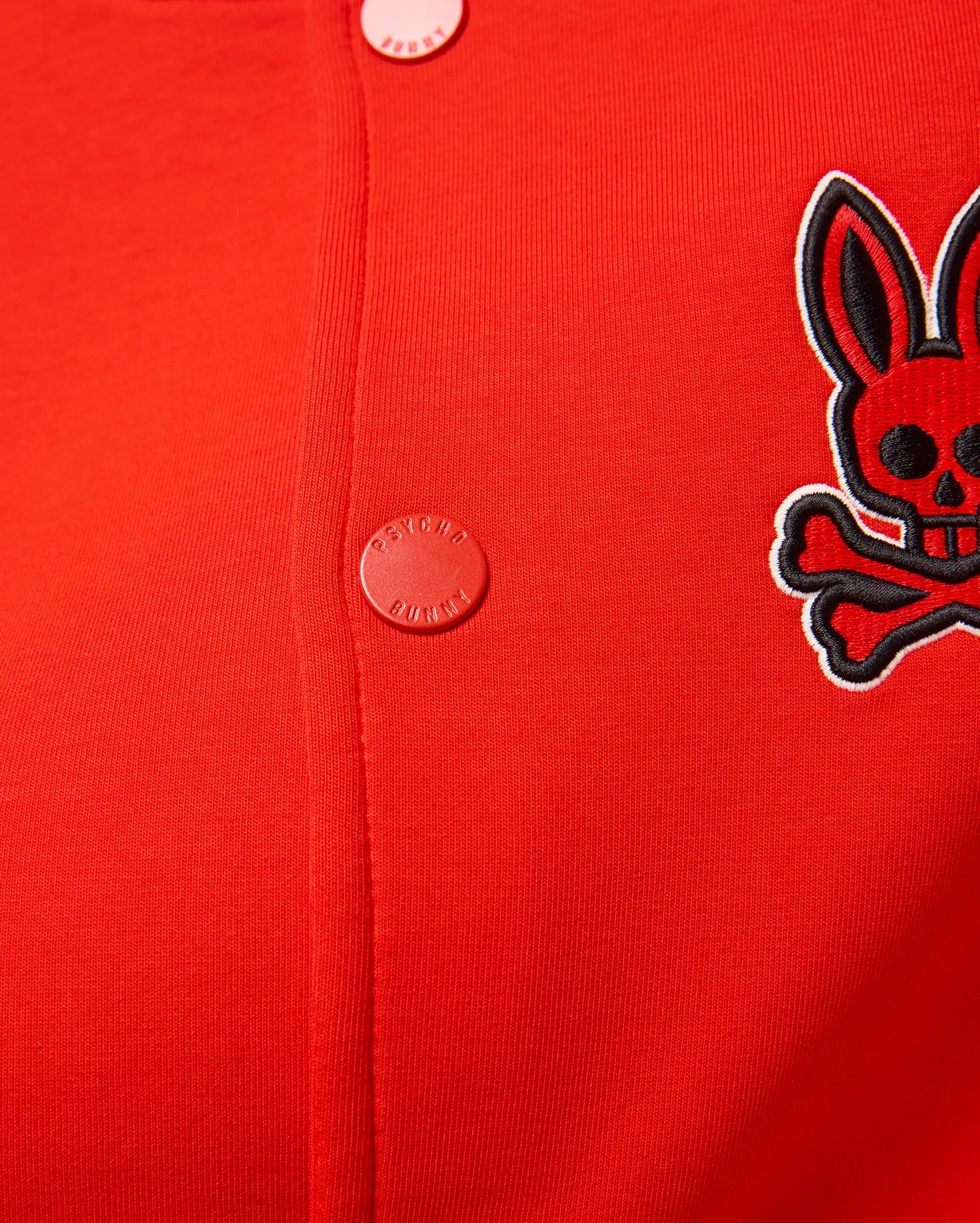 Psycho Bunny Kids Outerwear Joey Varsity Bomber bomber Fiery Red elasticizzato