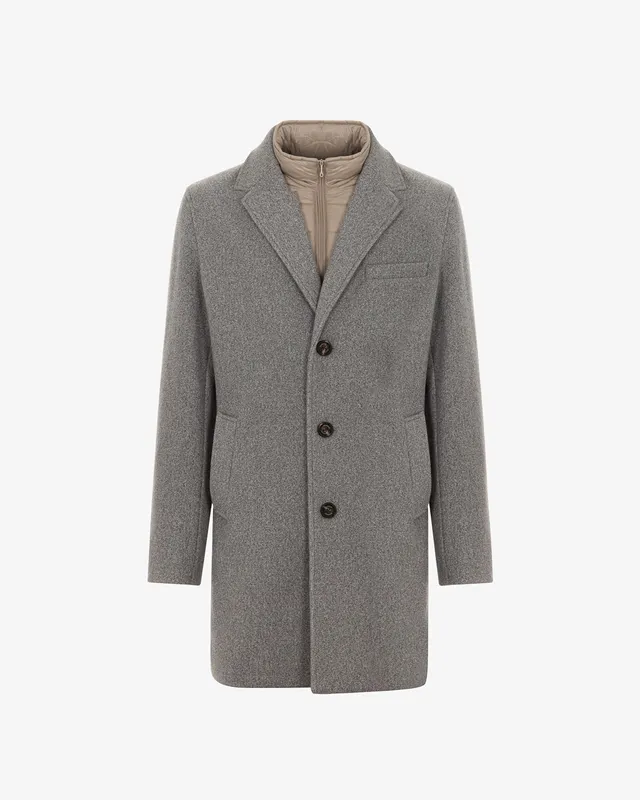 Markup Uomo Cappotti Cappotto monopetto pettorina uomo