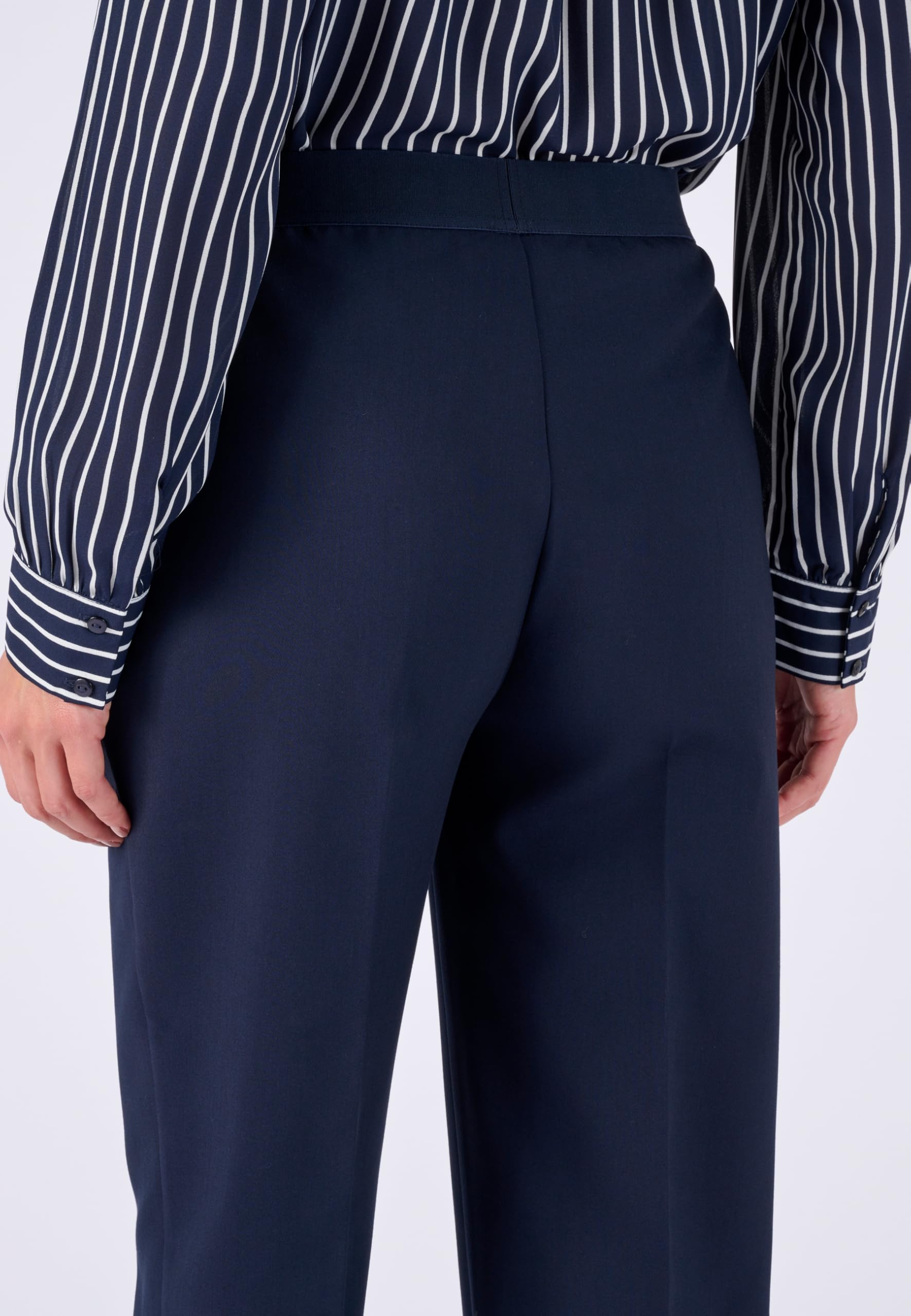 Damart Prêt-à-porter Pantaloni Tessuto Fluido Infilabile Donna 40 elastici