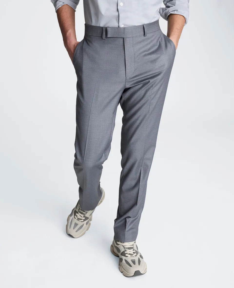Kenneth Cole Reaction Clothing Stretch Suit Separate Pant pantaloni grigio chiaro stretch