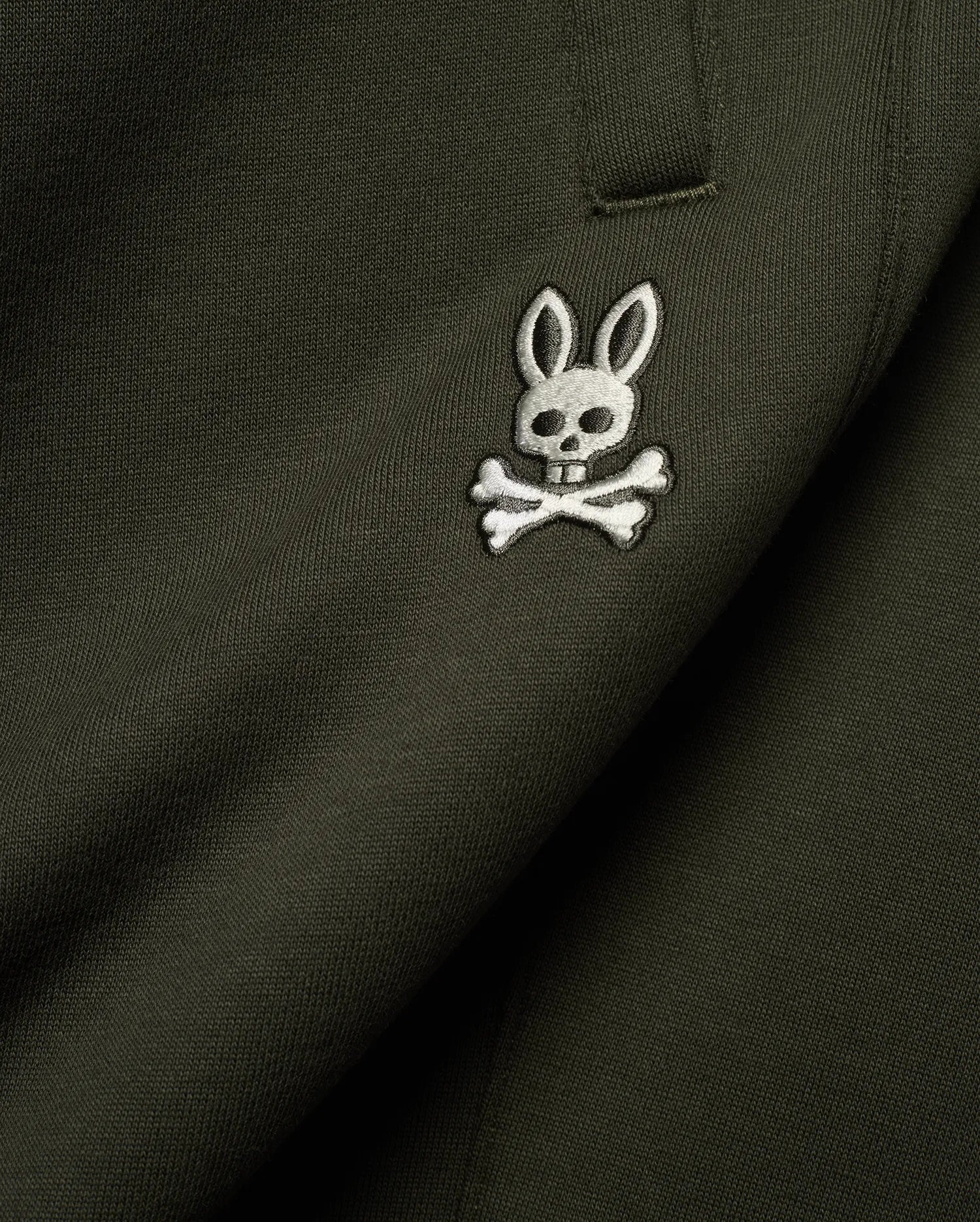 Psycho Bunny Men's Pants Terrence Fleece Joggers pantaloni verde Kambaba in felpa