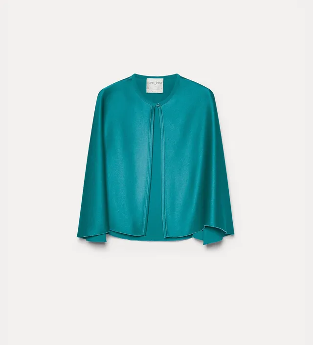 Forte cappelli e sciarpe mantella in envers satin jade
