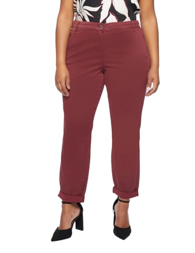 Fiorella Rubino Pantaloni Chinos in Tencel pantaloni 48 Plus gamba dritta