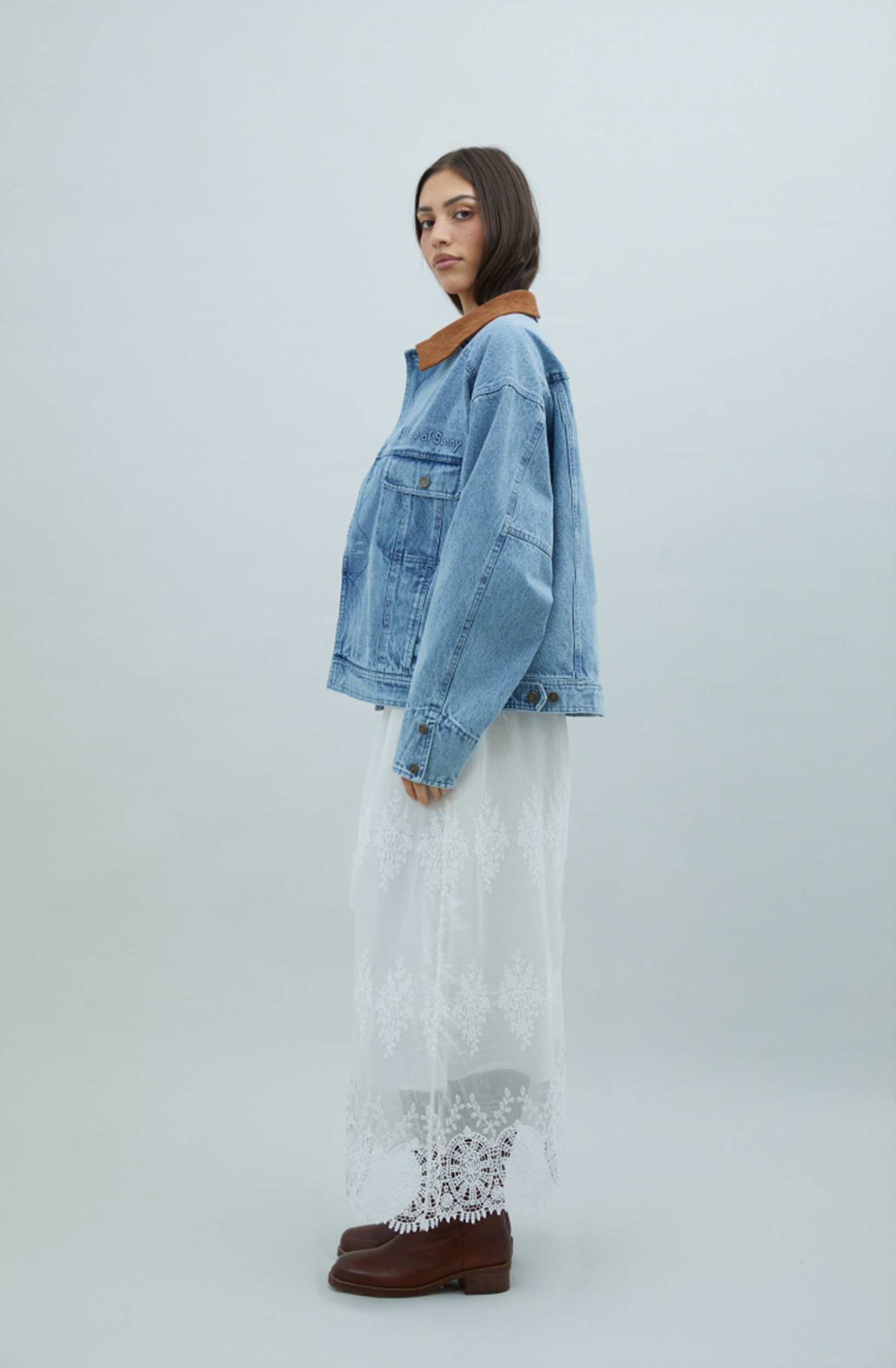 House Of Sunny Women's Jackets The Western Jacket giacca denim oversize