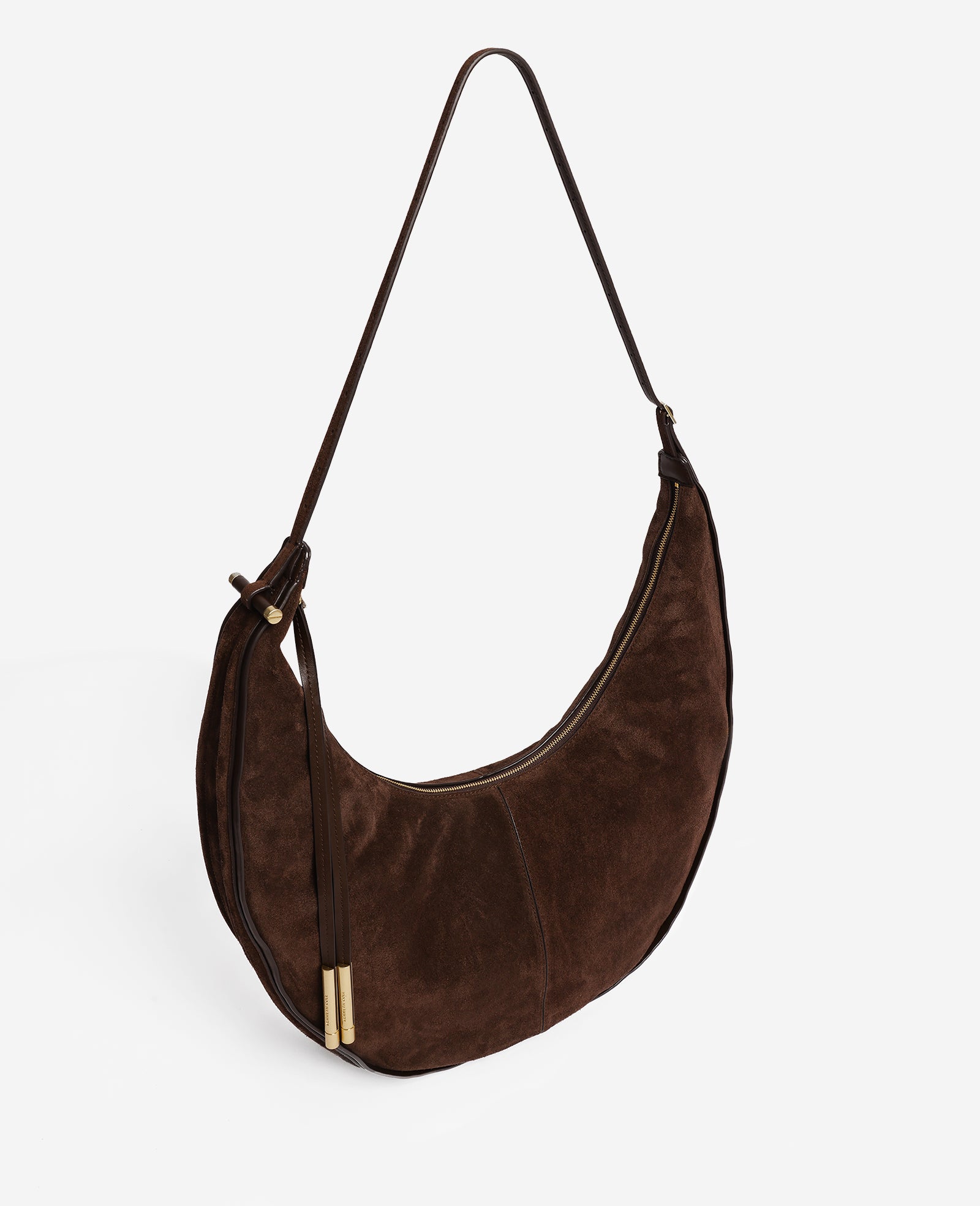 Kenneth Cole Reaction Bags Highline Large Banana Hobo borsa hobo marrone pelle