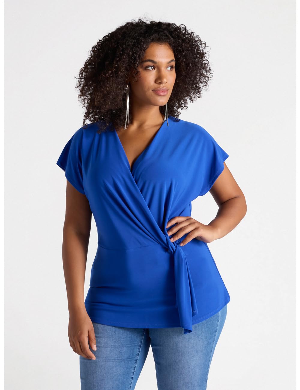 Fiorella Rubino Top e t-shirt T-shirt in jersey con incrocio L Plus