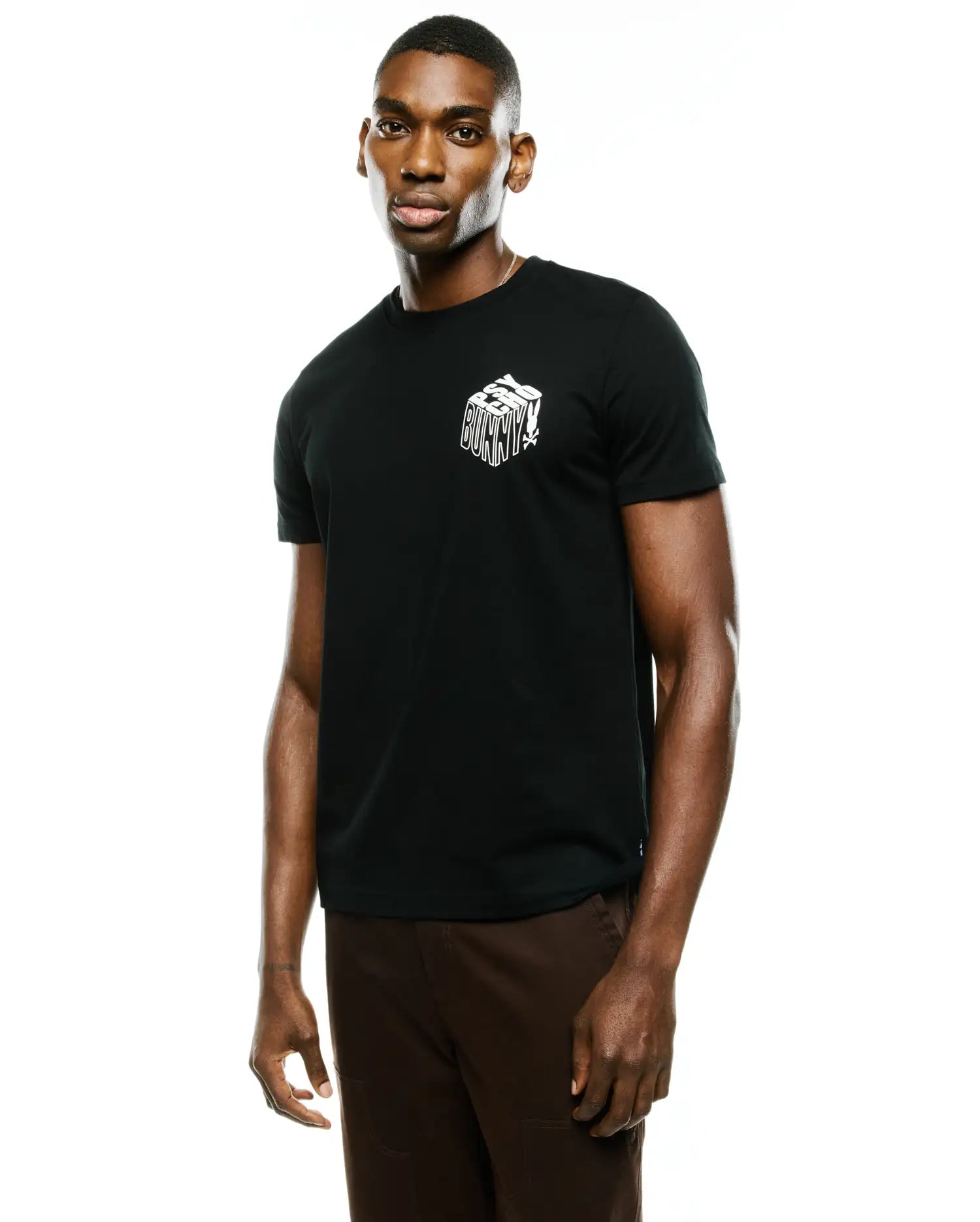 Psycho Bunny Men's Tees MEN'S CONAN PIMA BACK GRAPHIC TEE - MT0200396 t-shirt uomo nera