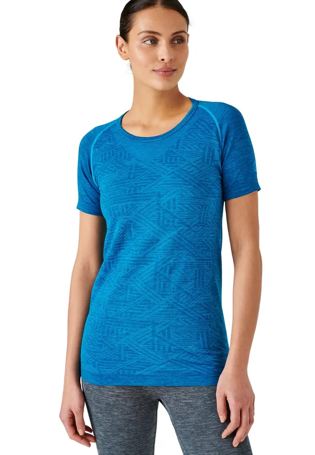 Damart Climatyl Dynamic maglietta sportiva donna blu screziato S UPF 50+