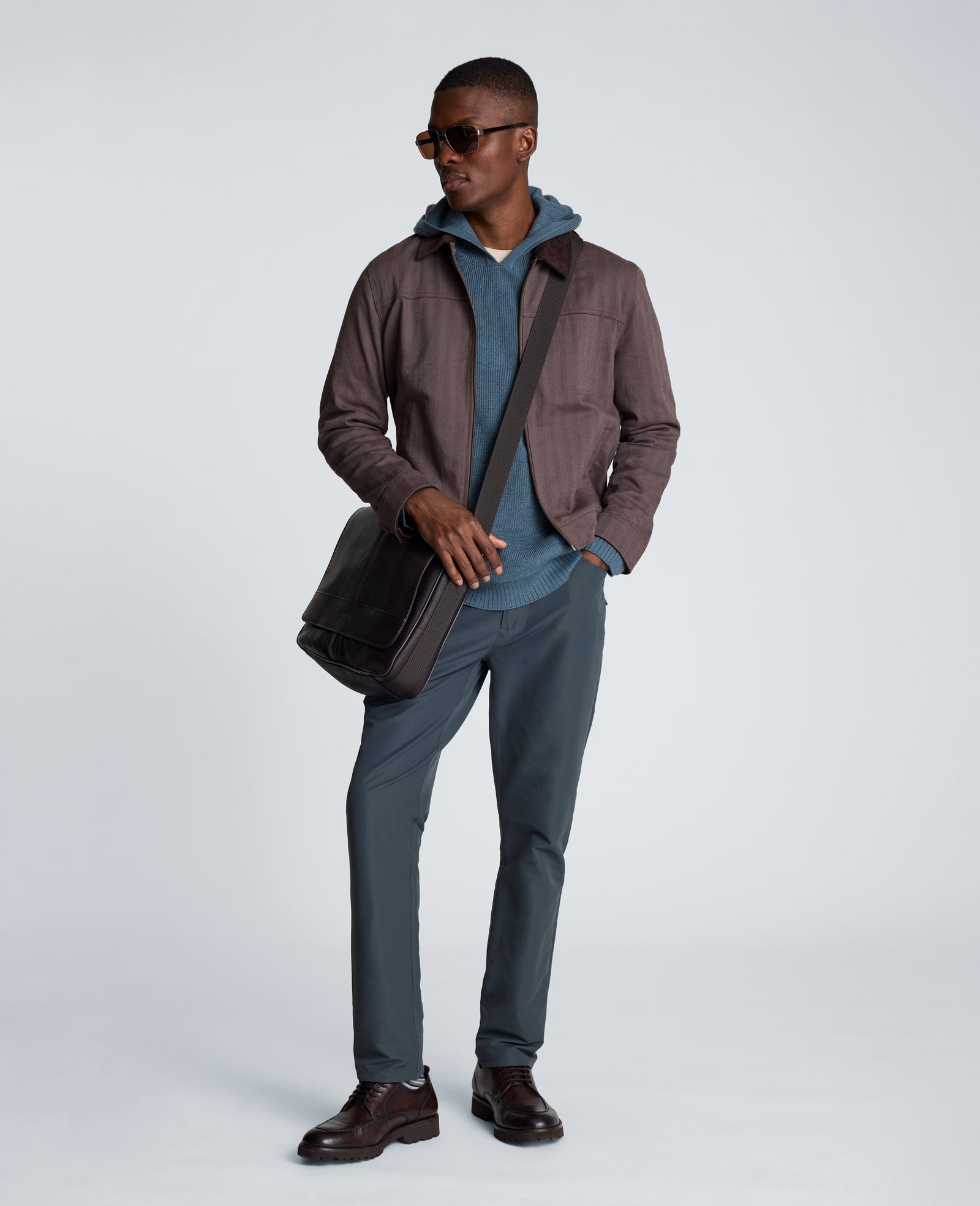 Kenneth Cole Reaction Sweater Hoodie maglia con cappuccio teal
