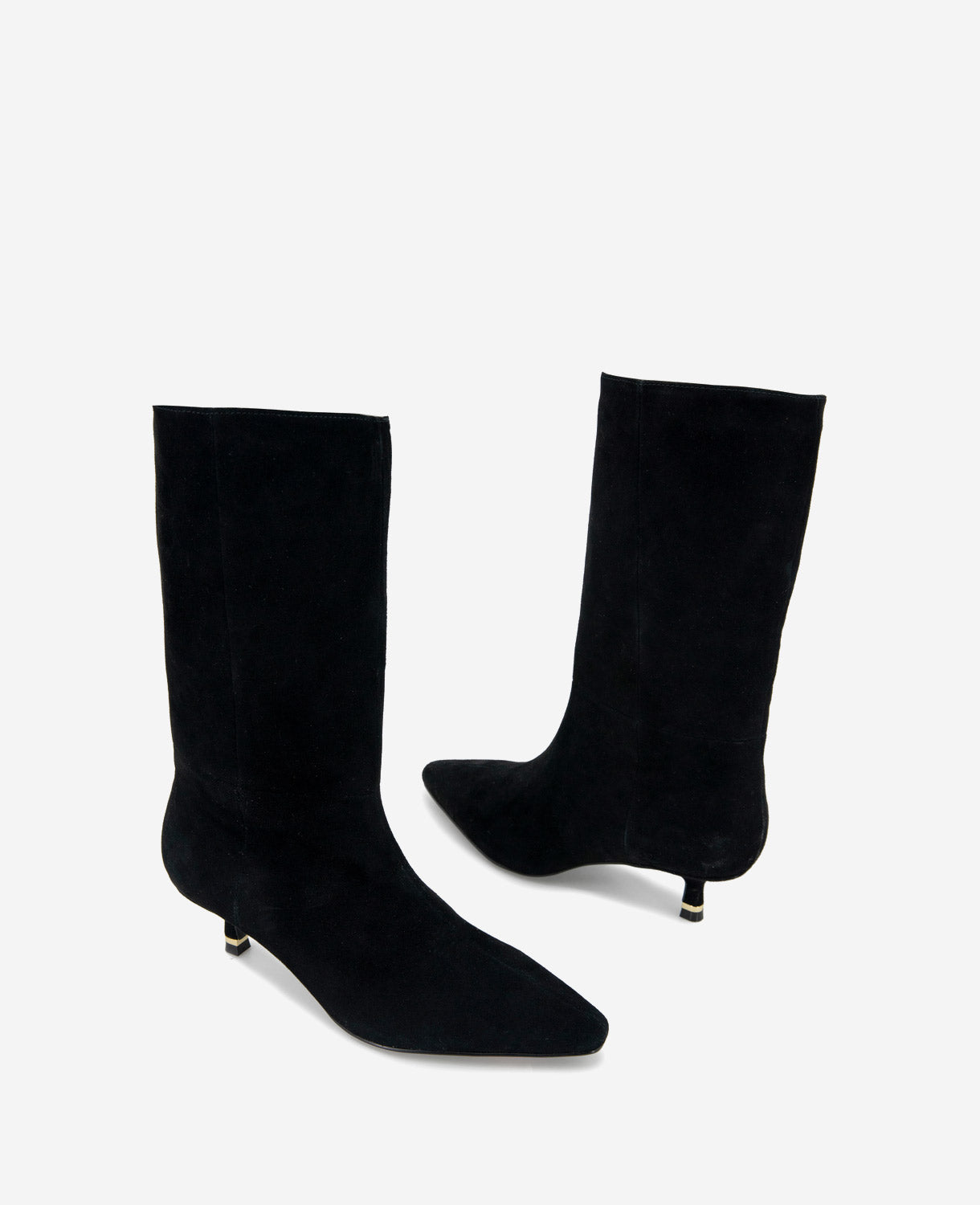 Kenneth Cole Reaction Shoes Meryl Suede Bootie stivaletto nero in camoscio