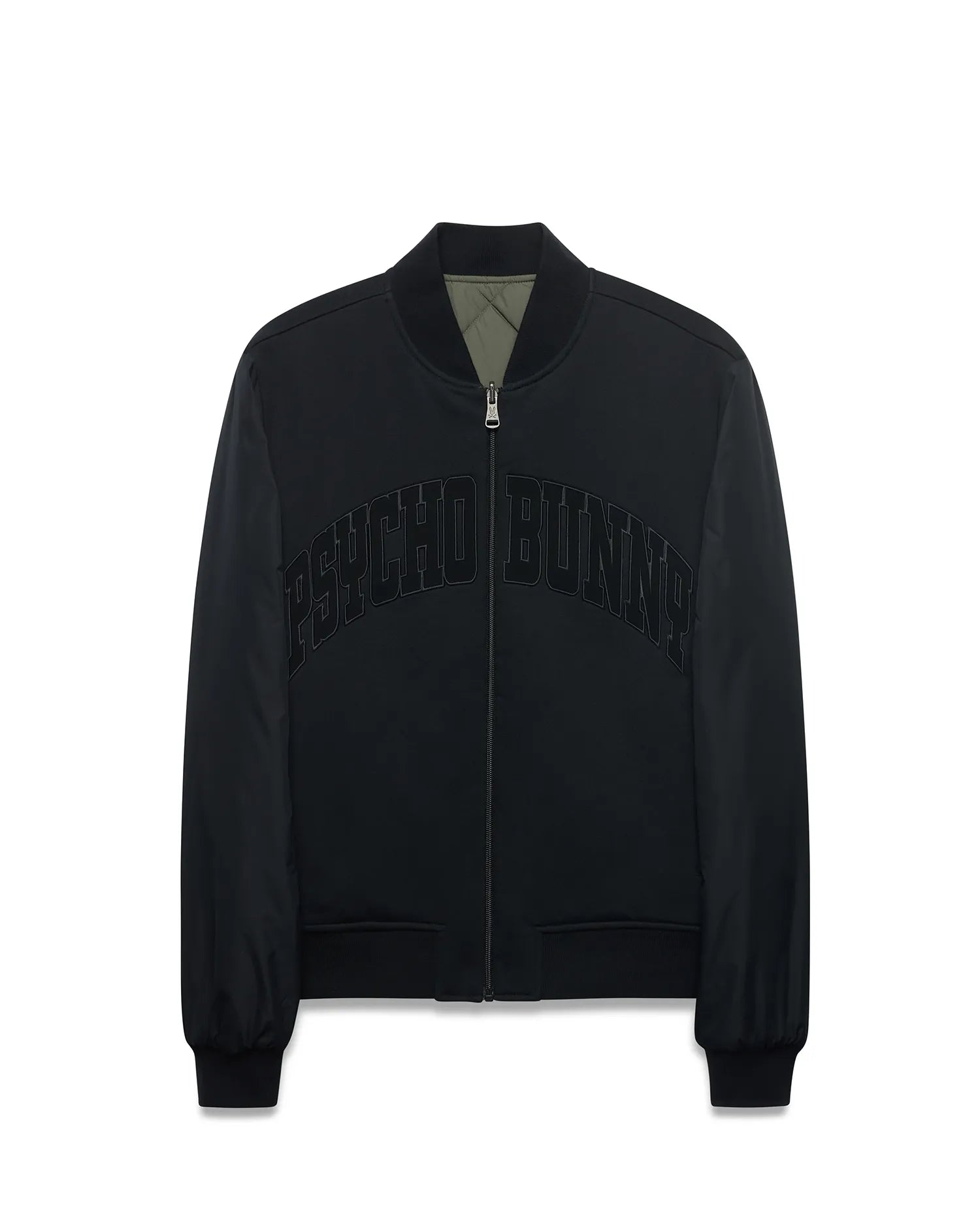 Psycho Bunny Jackets Men's Joaquin Bomber reversibile nero