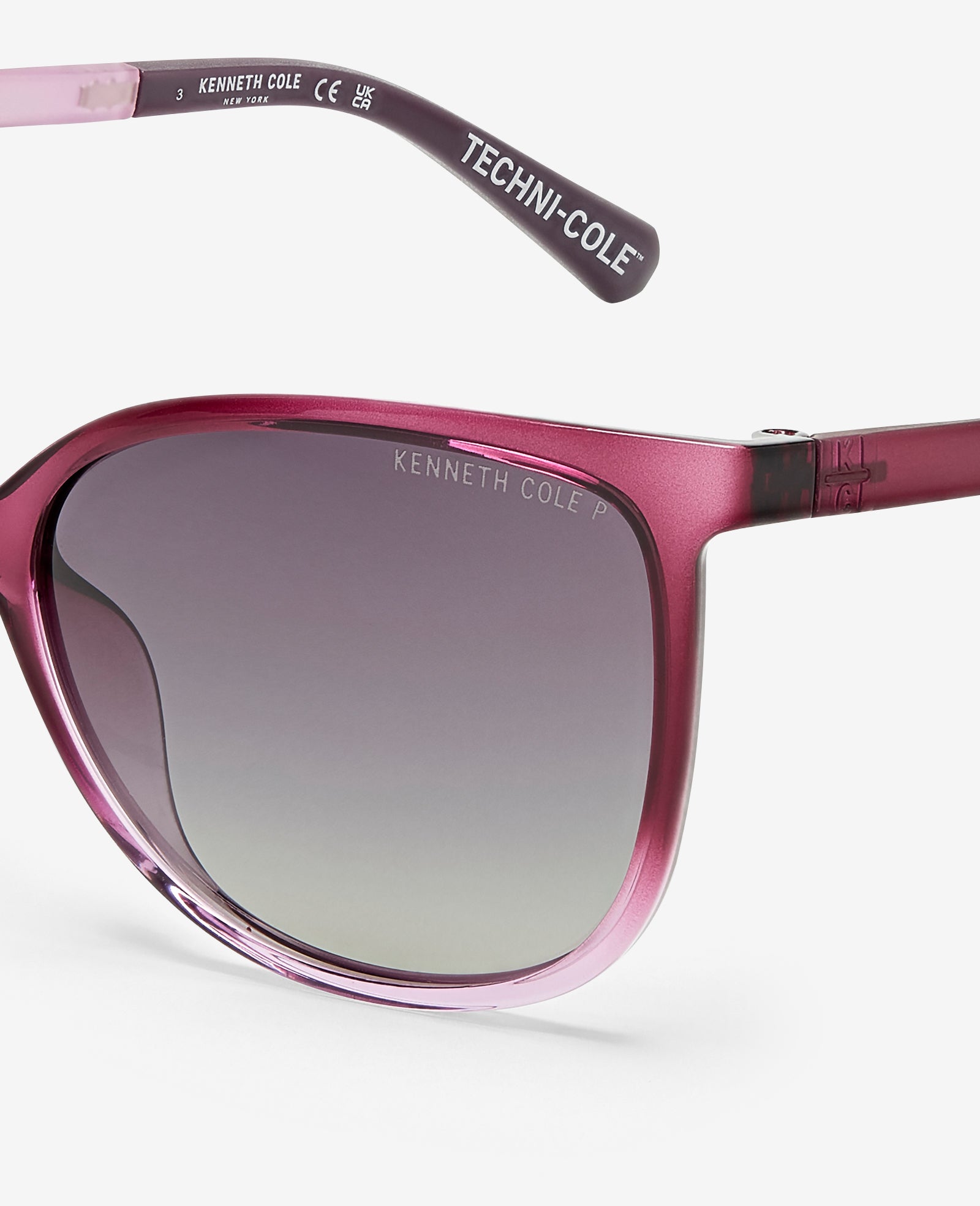 Kenneth Cole Reaction Sunglasses & Eyewear Square Ultem Sunglasses occhiali da sole viola