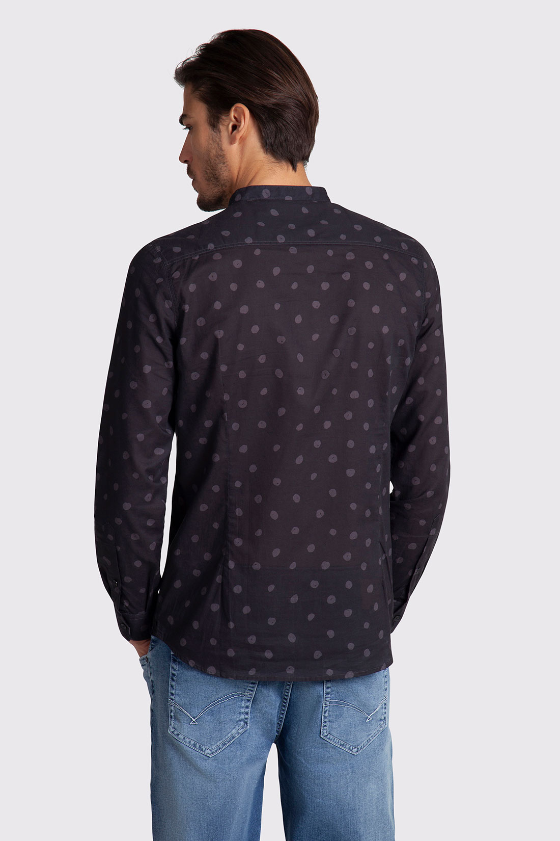 Markup Uomo Camicie CAMICIA MANICA LUNGA MUSSOLA POIS camicia