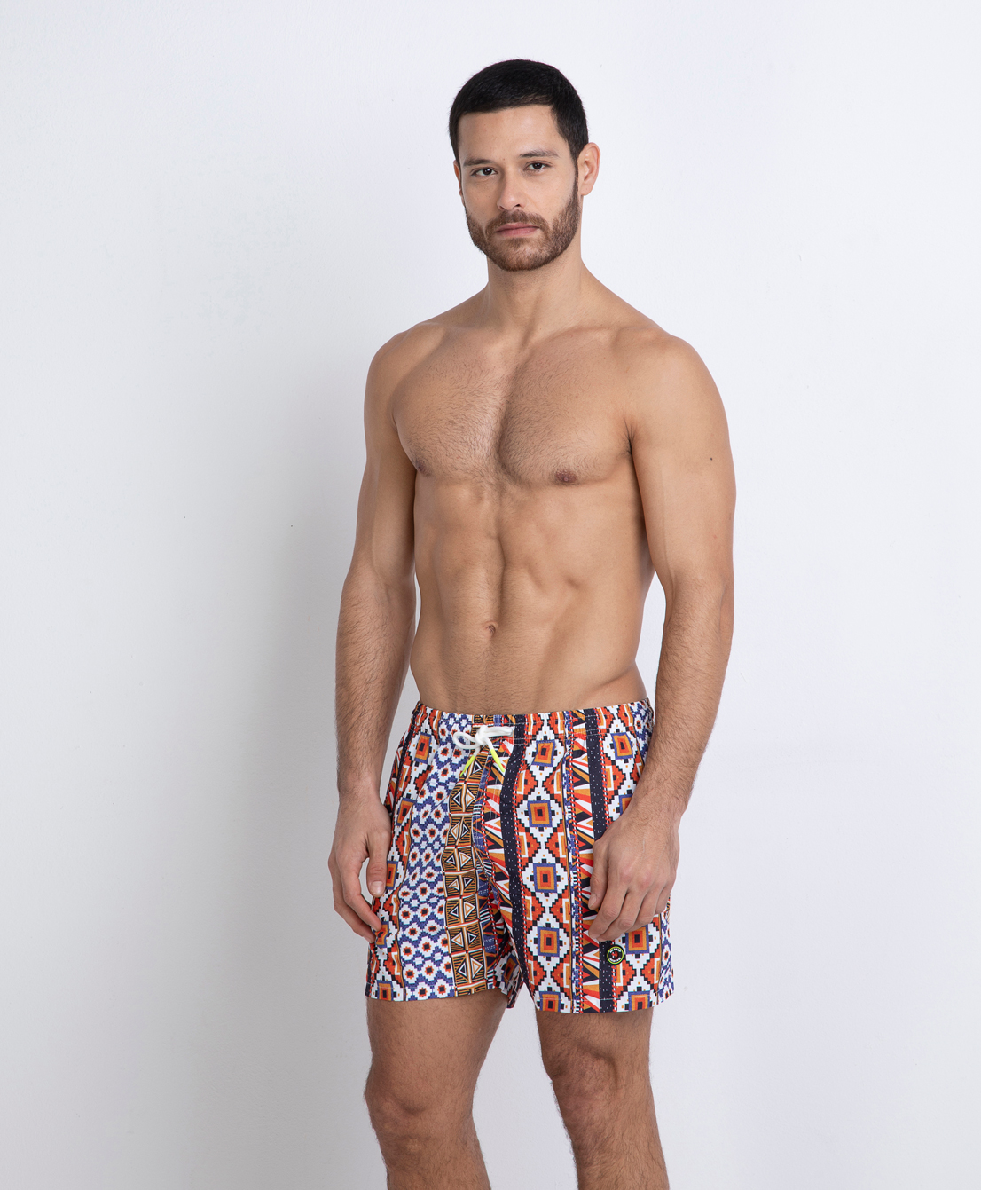 Markup Uomo Costumi Boxer mare stampa etnica boxer