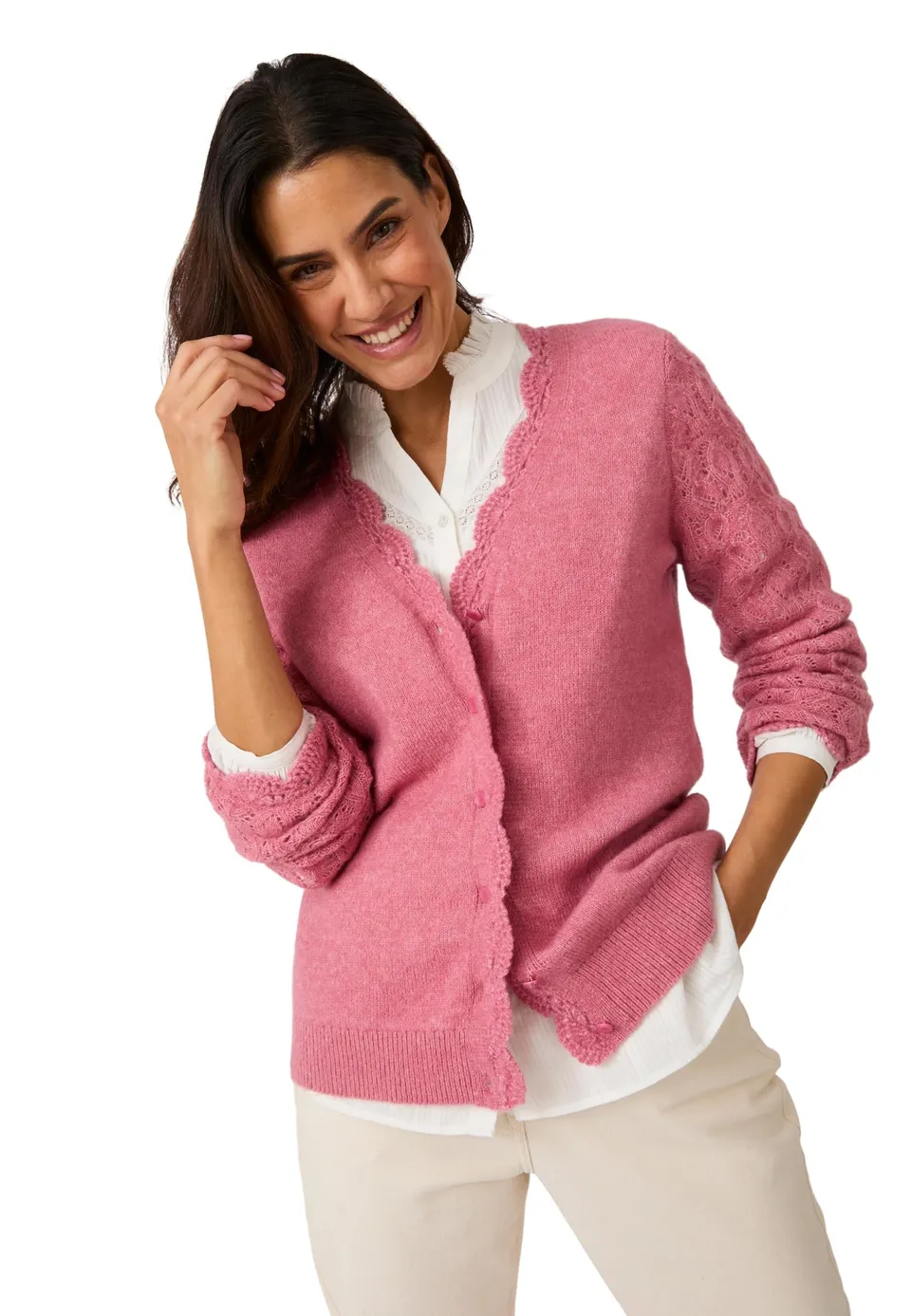 Damart Prêt-à-porter Gilet donna traforato lana e alpaca 38-44/50-52