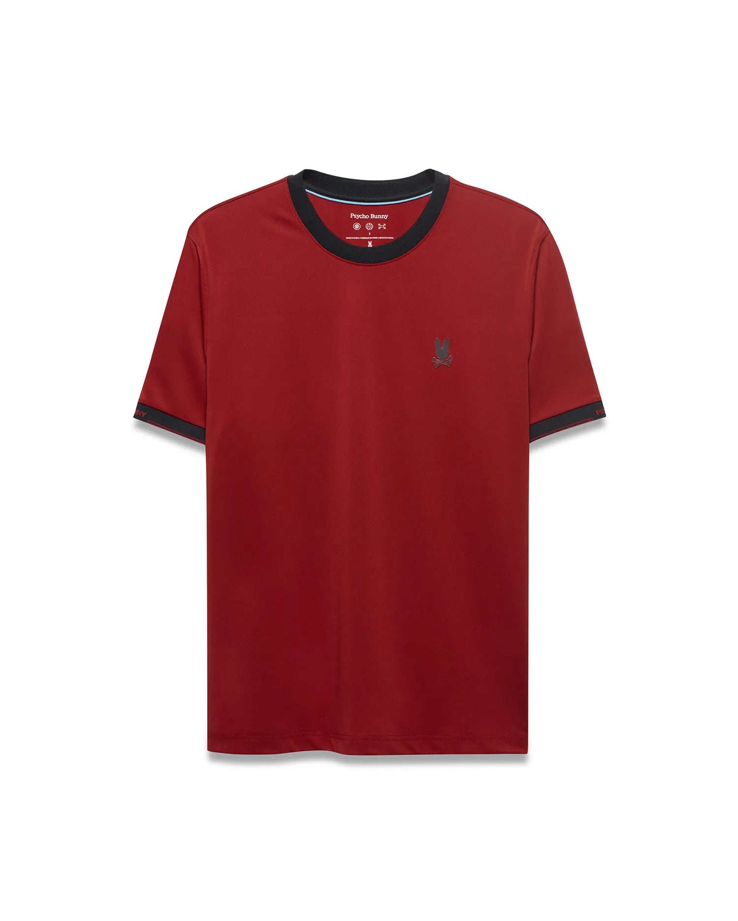 Psycho Bunny Men's Tees Edmonds Chest Bunny Sport Tee t-shirt sport uomo rossa slim