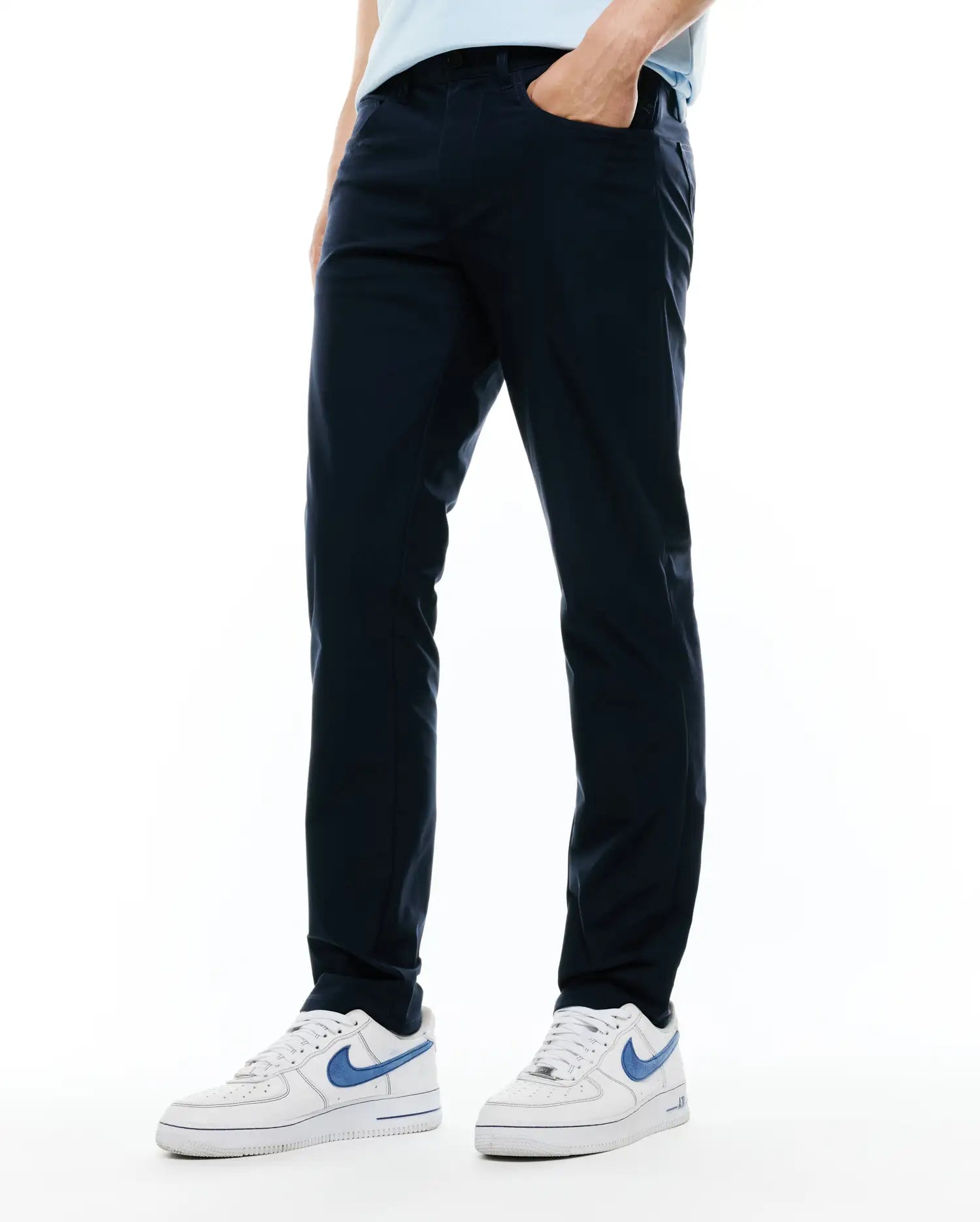 Psycho Bunny Men's Pants Maverick 10K Step Pant pantaloni blu 29–40 elasticizzati