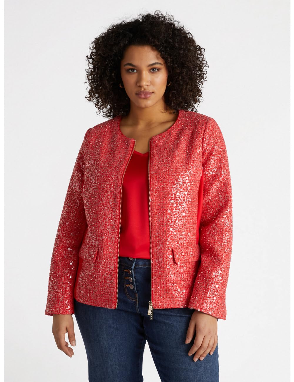 Fiorella Rubino Giacche e blazer Giacca effetto tweed con lurex e paillettes