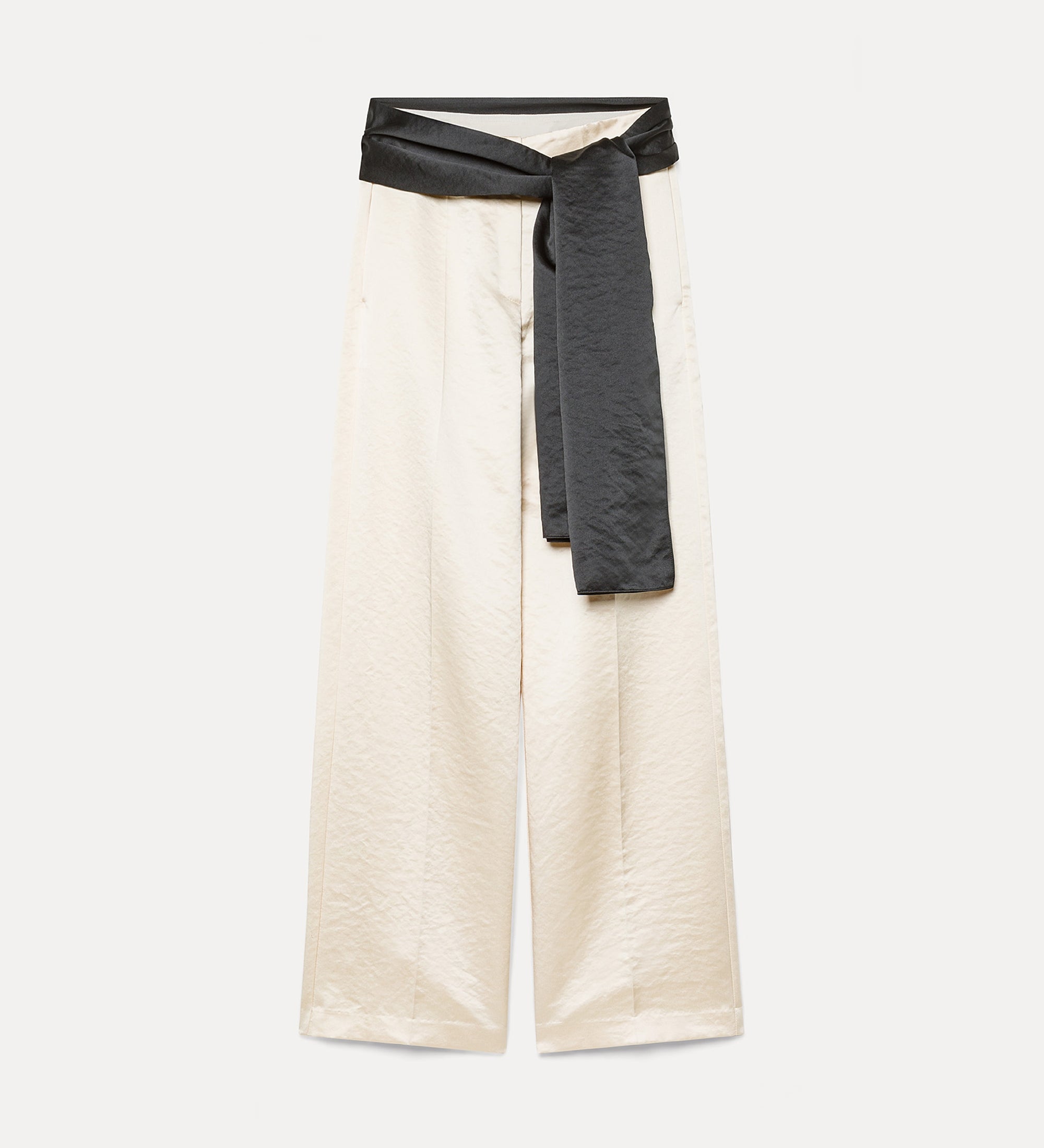 Forte pantaloni duchesse trousers with sash pantaloni bianco cintura