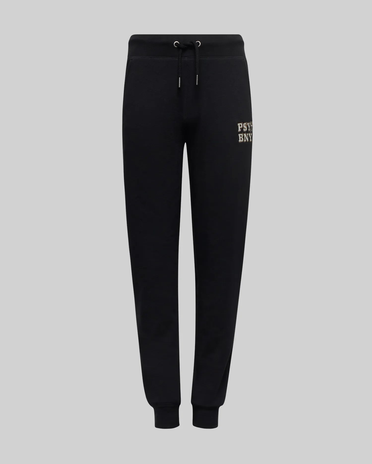 Psycho Bunny Kids Bottoms Wade Sweatpant pantaloni tuta neri in cotone misto