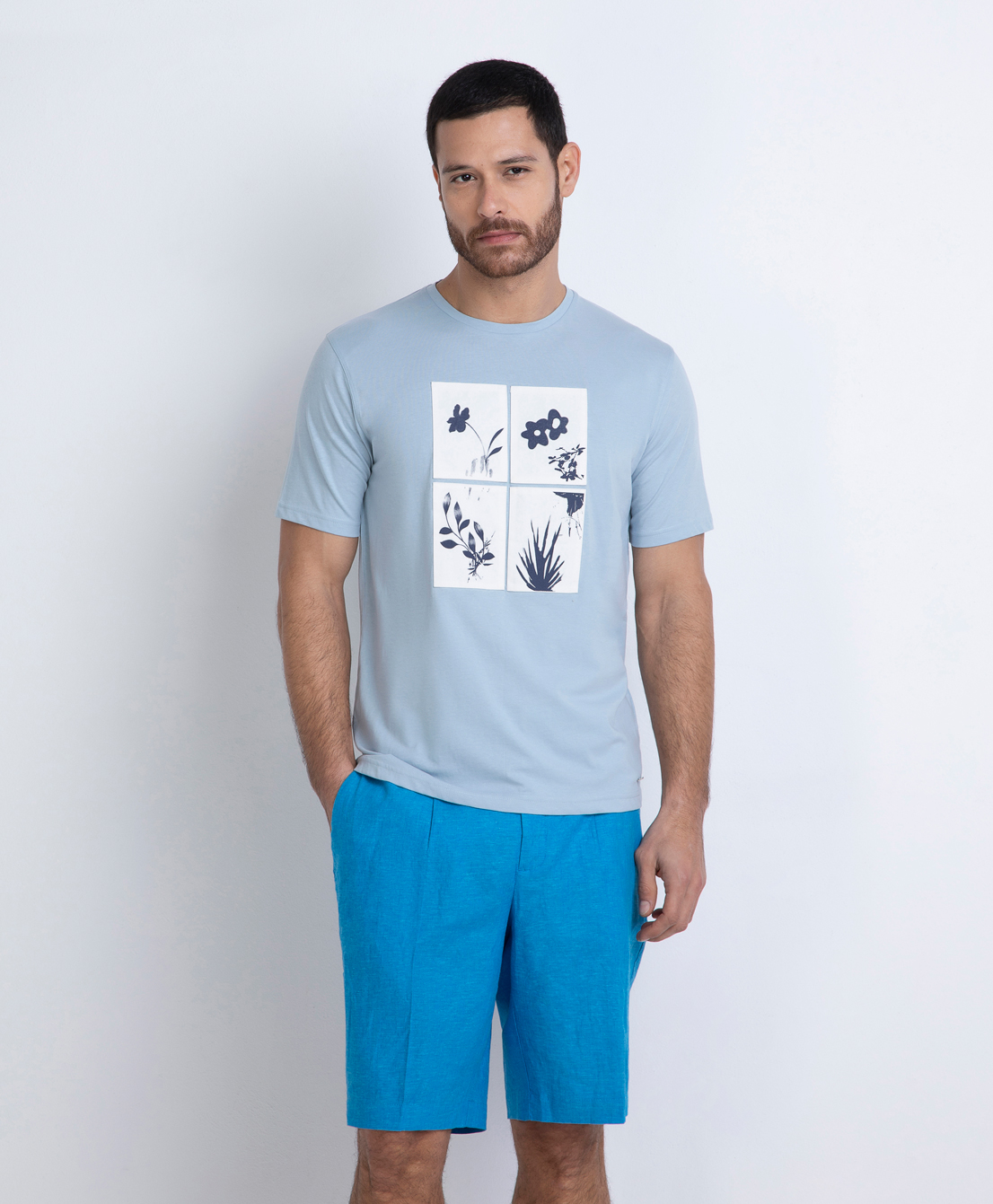 Markup Uomo Felpe & T-shirt T-shirt stampa riquadri