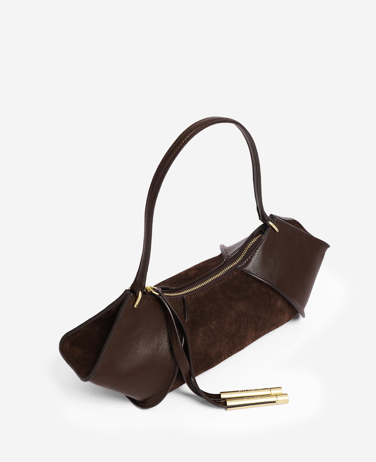 Kenneth Cole Reaction Bags Crosby Suede borsa a spalla cioccolato