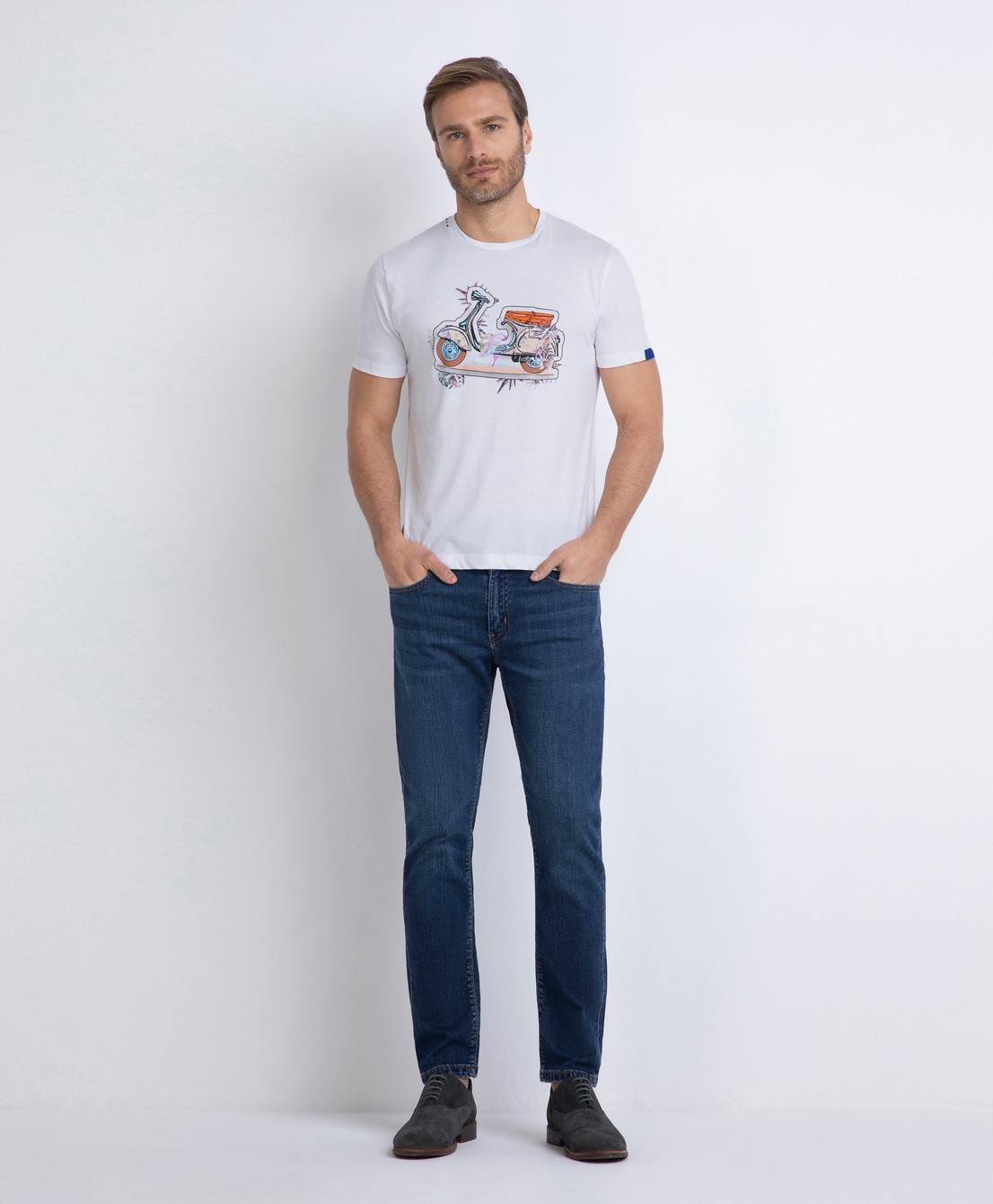 Markup Uomo Felpe & T-shirt T-shirt stampa scooter maglietta