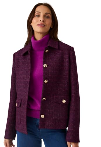 Damart Prêt-à-porter Giacca donna effetto tweed corta foderata
