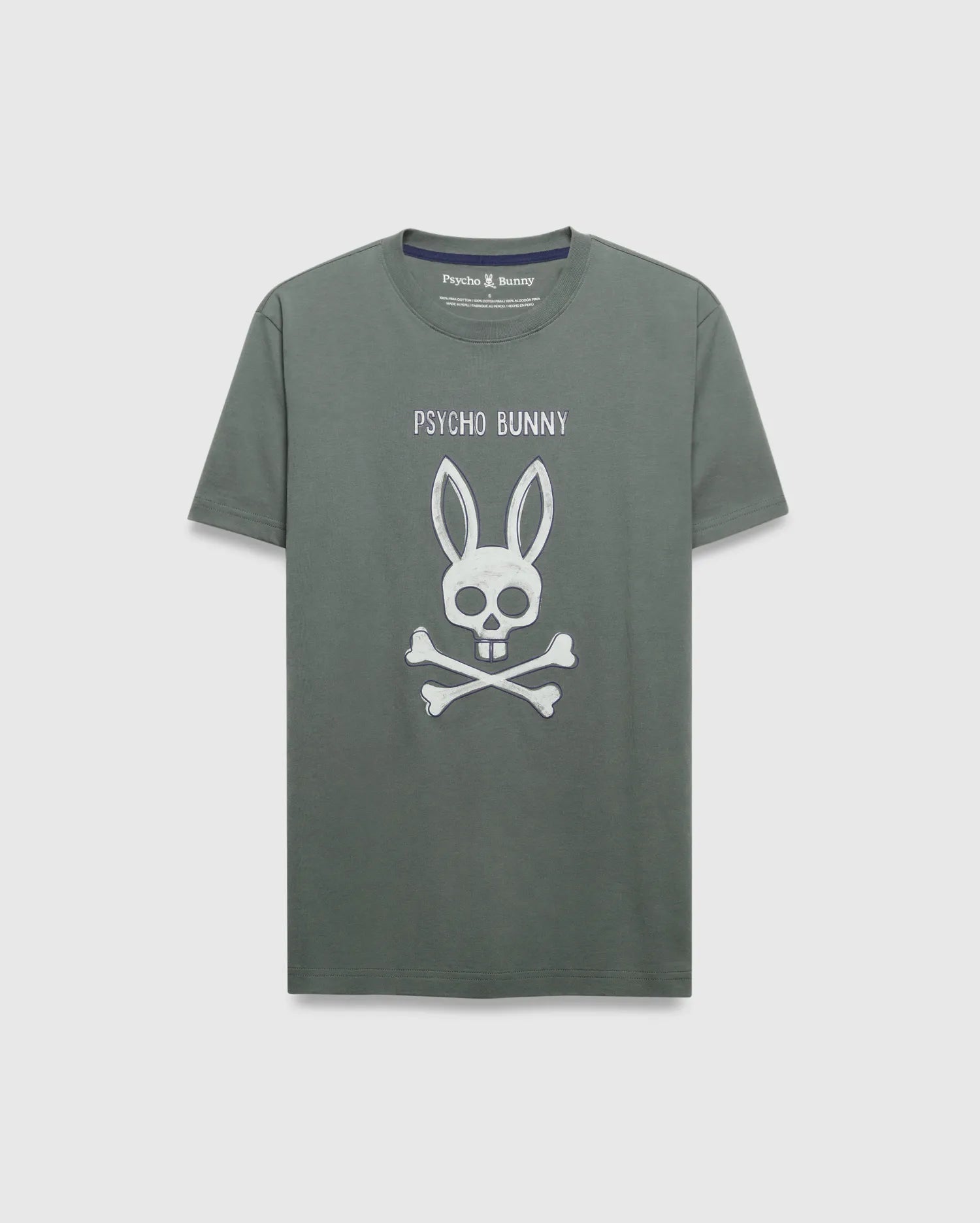 Psycho Bunny Big & Tall Adler Graphic Tee maglietta verde cotone Pima