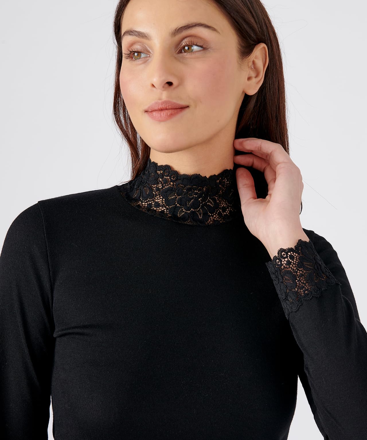 Damart Thermolactyl T-Shirt Maniche Lunghe Donna taglia M nera termica