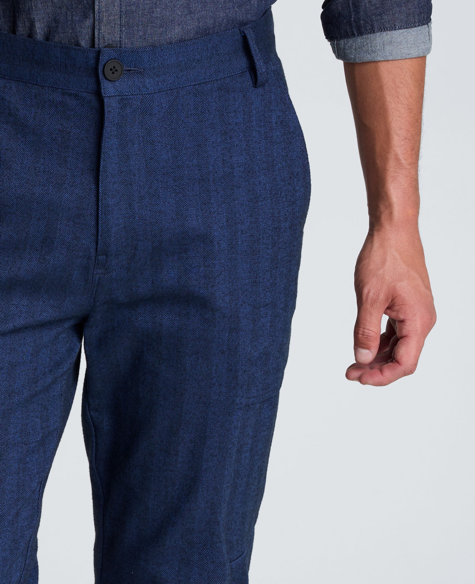 Kenneth Cole Reaction Clothing Cargo Pant pantaloni cargo blu navy mix 30/30 elasticizzati