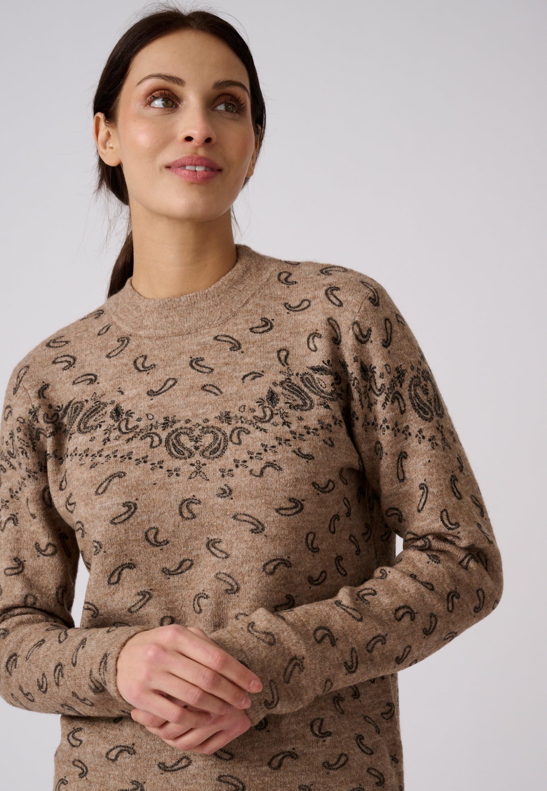 Damart Prêt-à-porter maglione a rete da donna collo alto