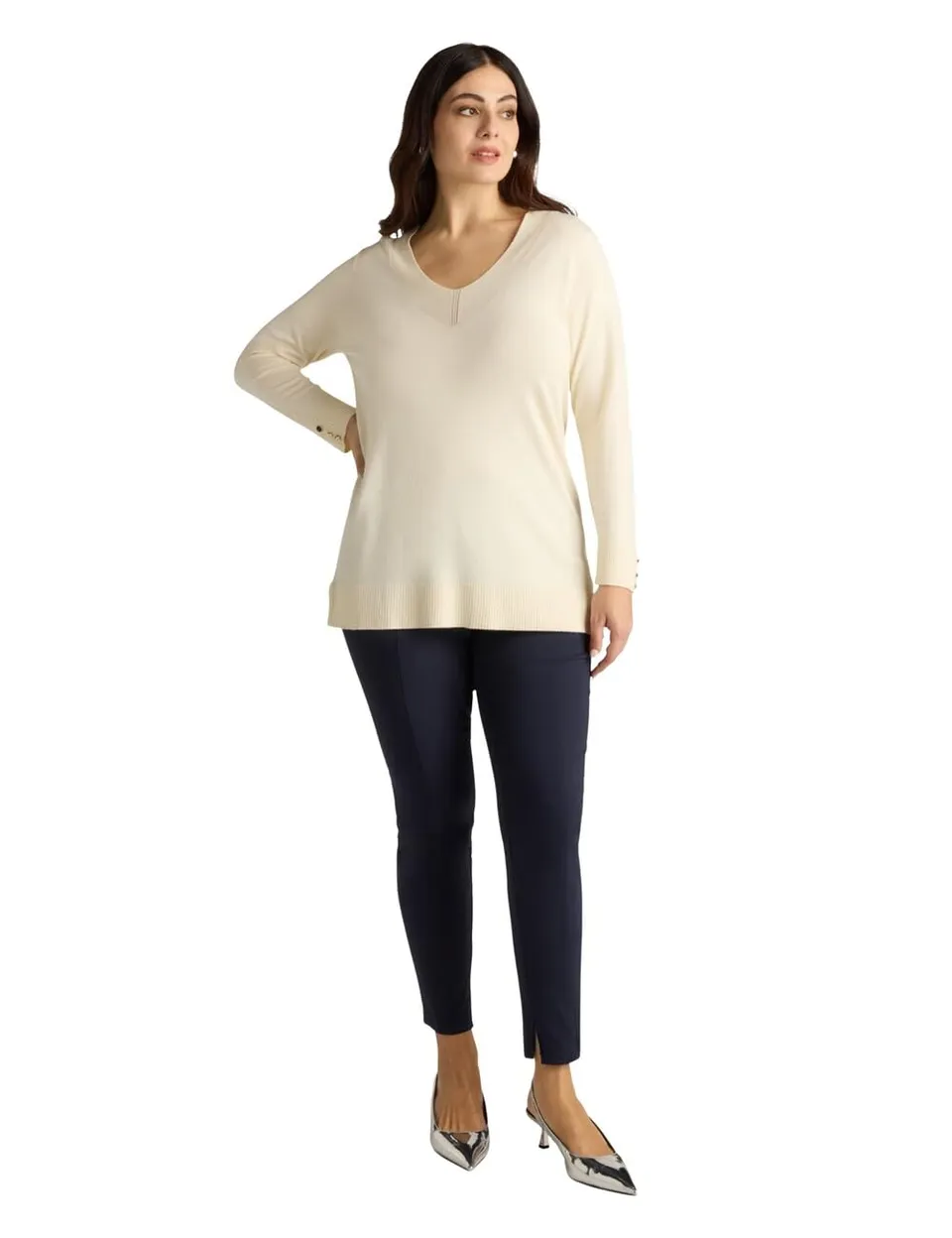 Fiorella Rubino Maglie e felpe Maglia lunga viscosa LENZING ECOVERO M Plus
