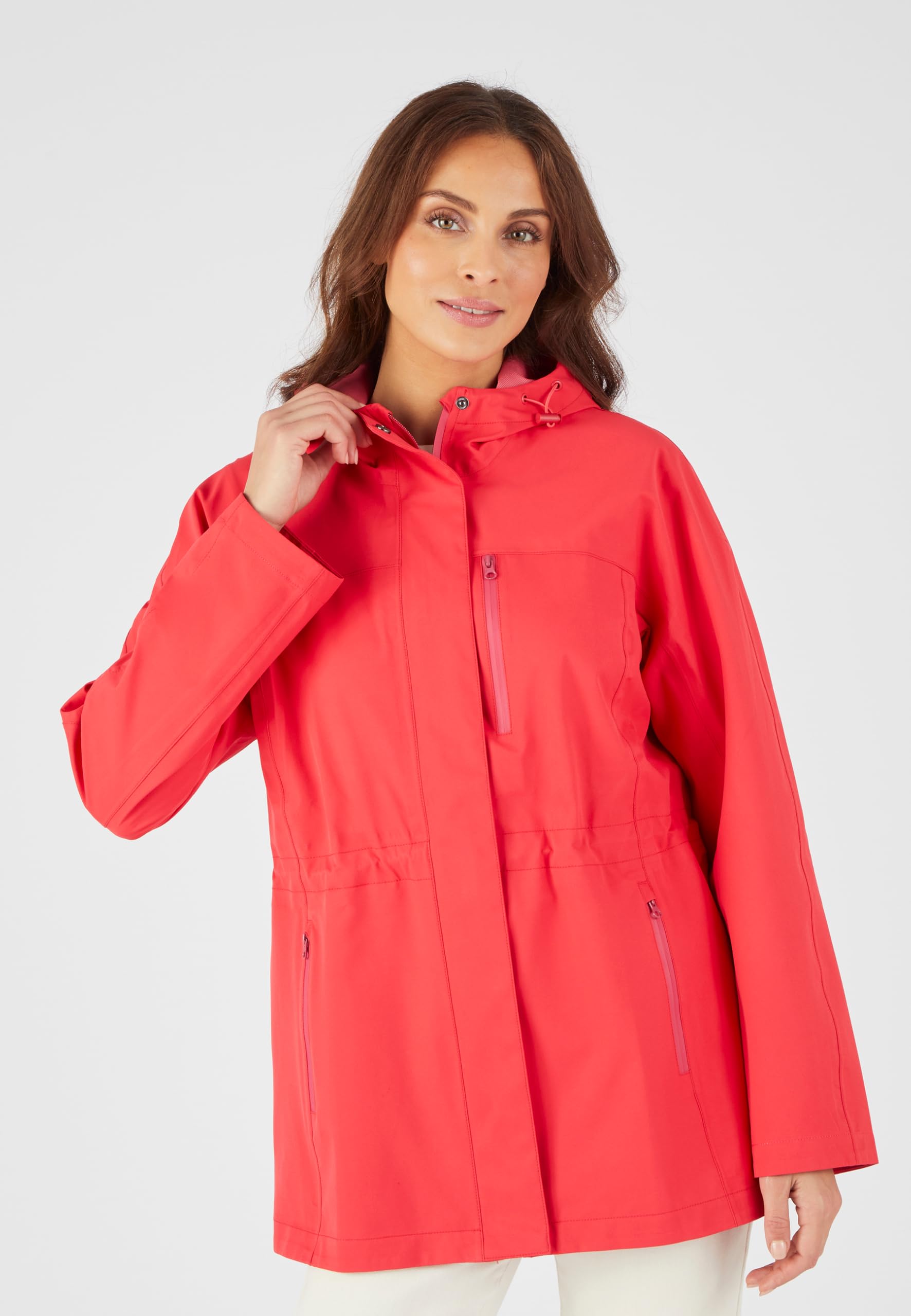 Damart Prêt-à-porter Parka corta RainProtect rossa