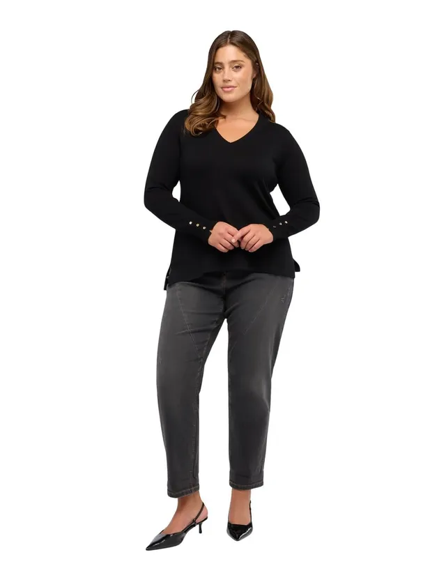 Fiorella Rubino Jeans Jeans Barrel Stone Washed 46 Plus