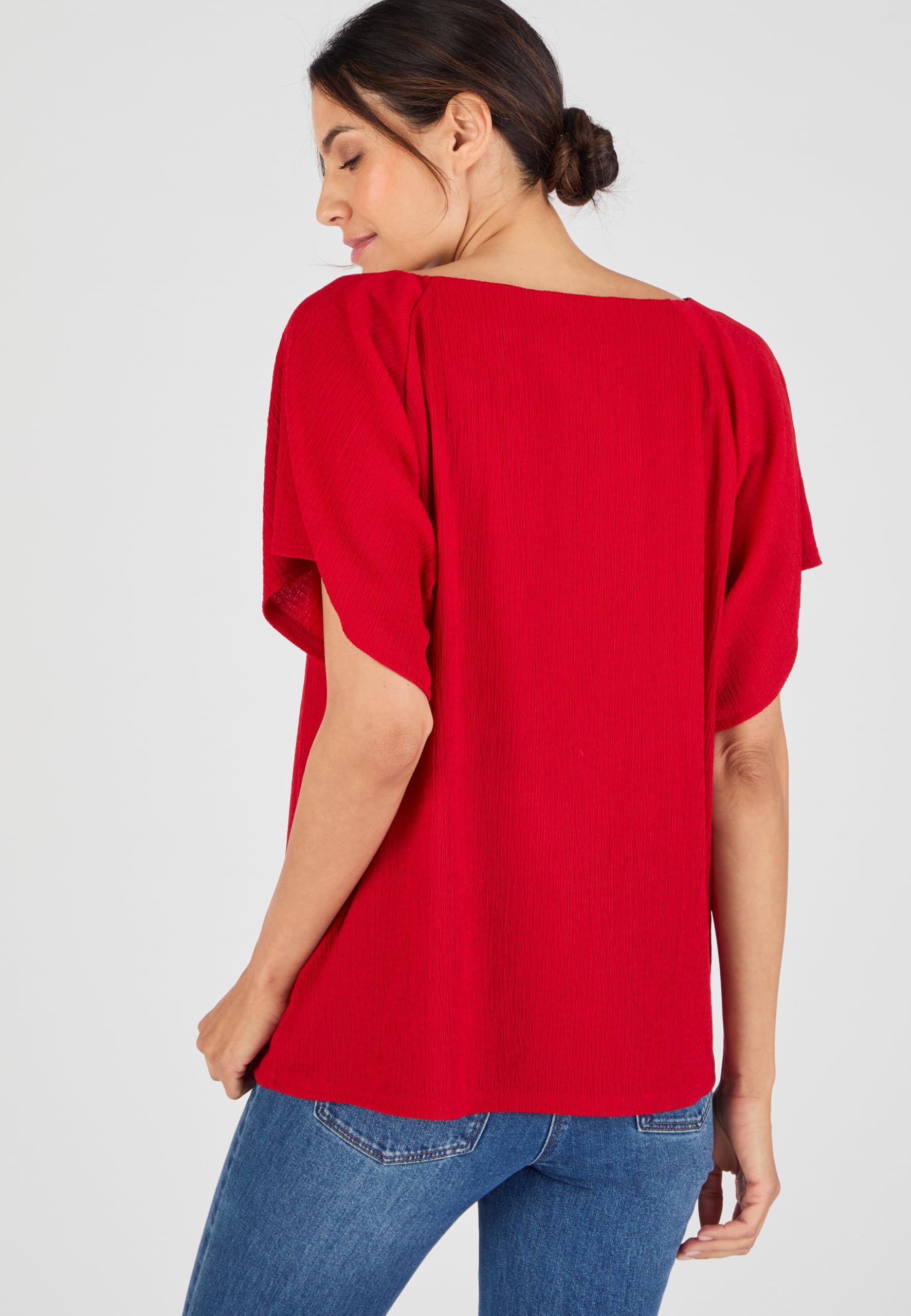 Damart Prêt-à-porter Maglietta a maglia testurizzata collo fantasia donna 42-44
