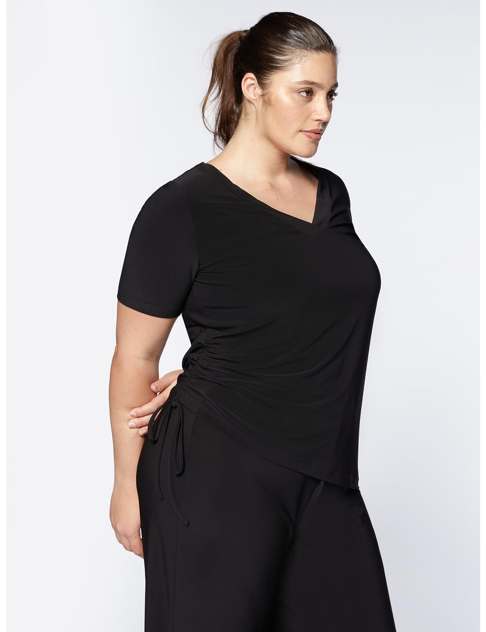 Fiorella Rubino Top e t-shirt T-Shirt con Coulisse sul Fianco t-shirt S Plus coulisse