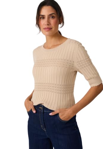 Damart Prêt-à-porter maglione donna manica corta in cotone biologico